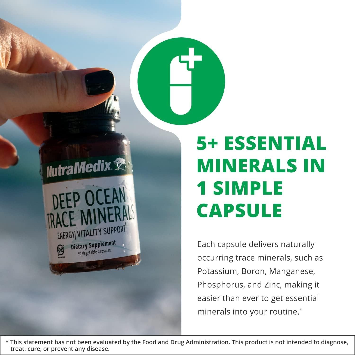 Suplemento de Minerales Traza NutraMedix 1000mg 60 Cápsulas