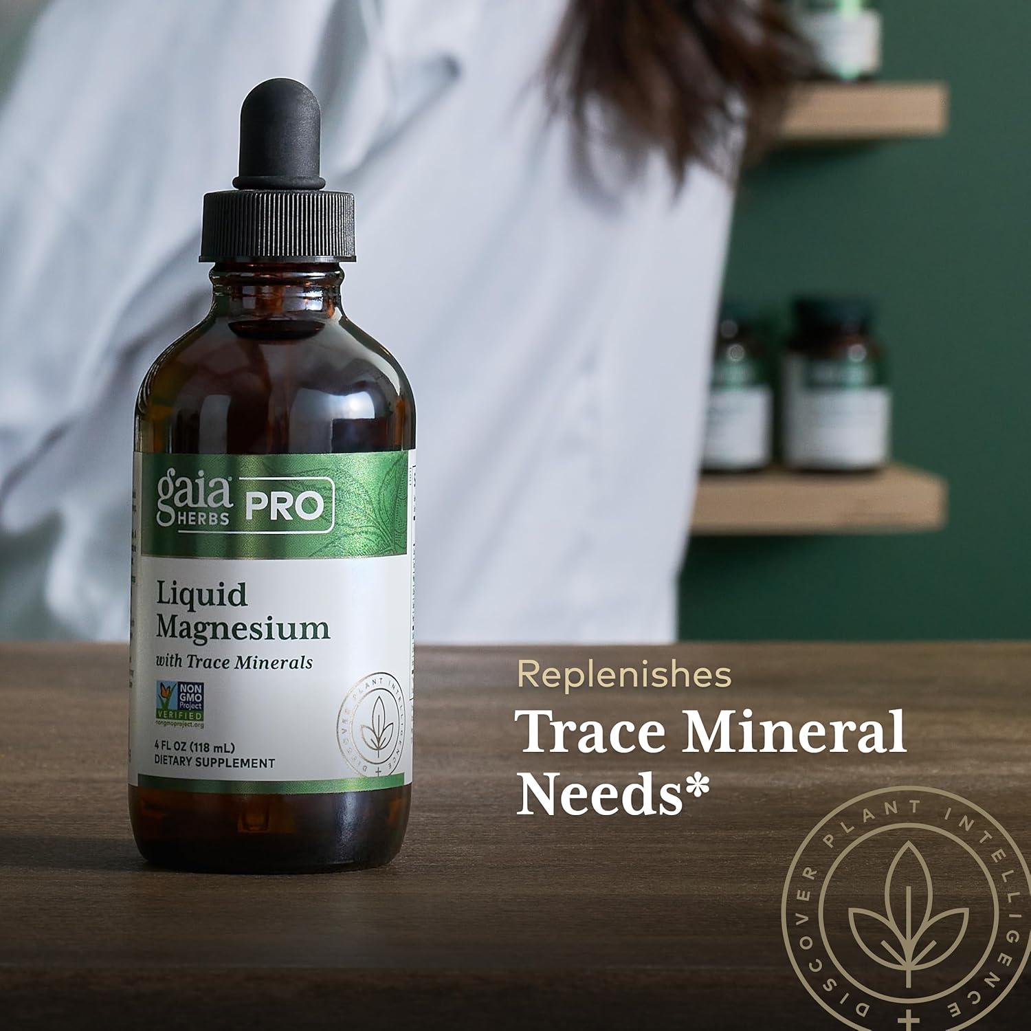 Suplemento Líquido de Magnesio Gaia Herbs 118 ml - Energía Celular
