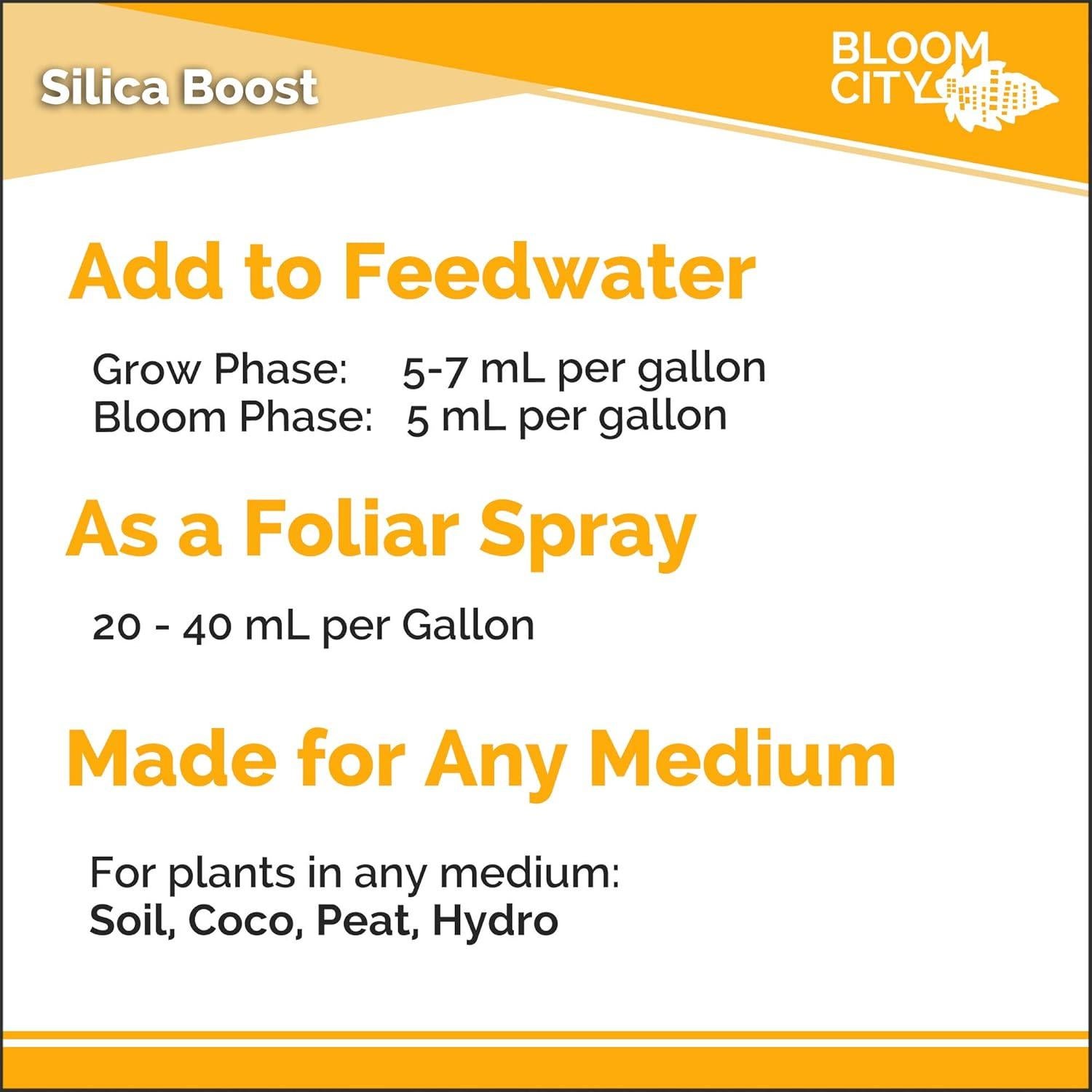 Fertilizante Líquido Silica Boost Bloom City 0.95 L - Nutrientes Orgánicos