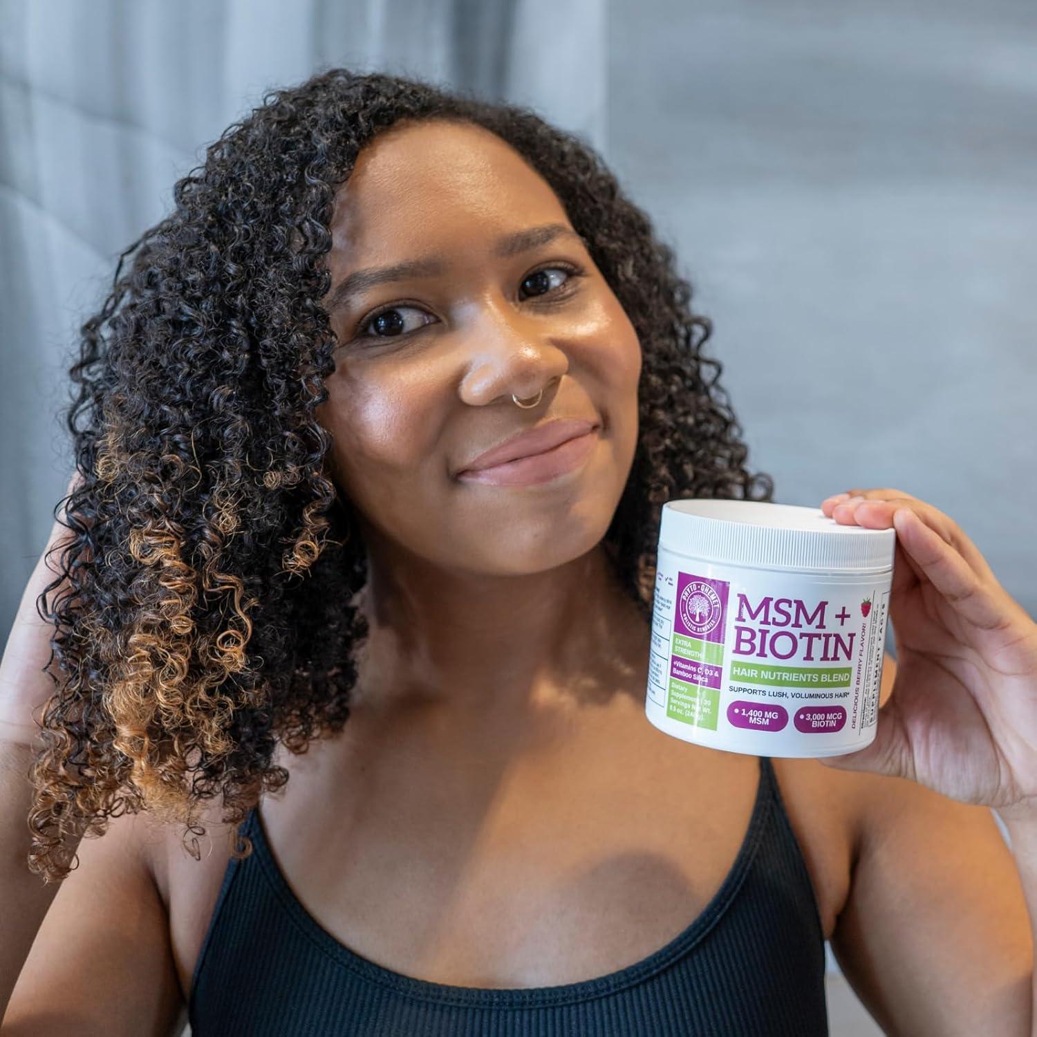 Mezcla Nutrientes Cabello MSM + Biotina Qhemet Biologics 241g