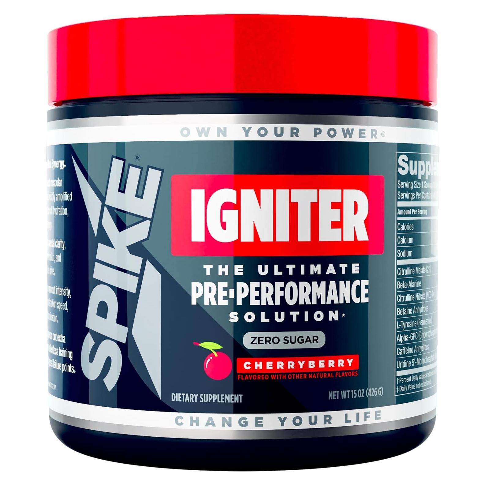 Spike Igniter Pre-Entrenamiento CerezaFrambuesa 20/40 Porciones