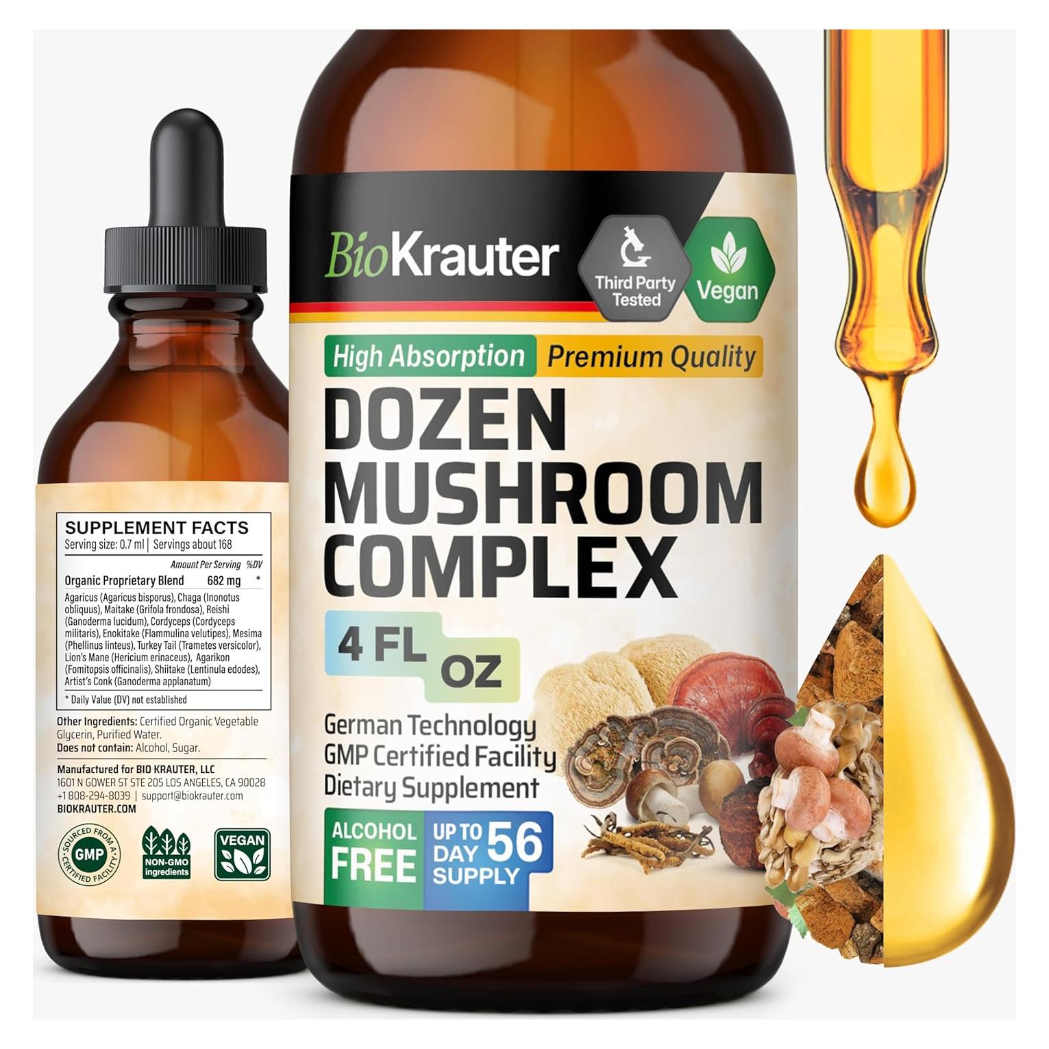 Tinción de Champiñones Dozen BIO KRAUTER 118 ml - Suplemento Inmunológico