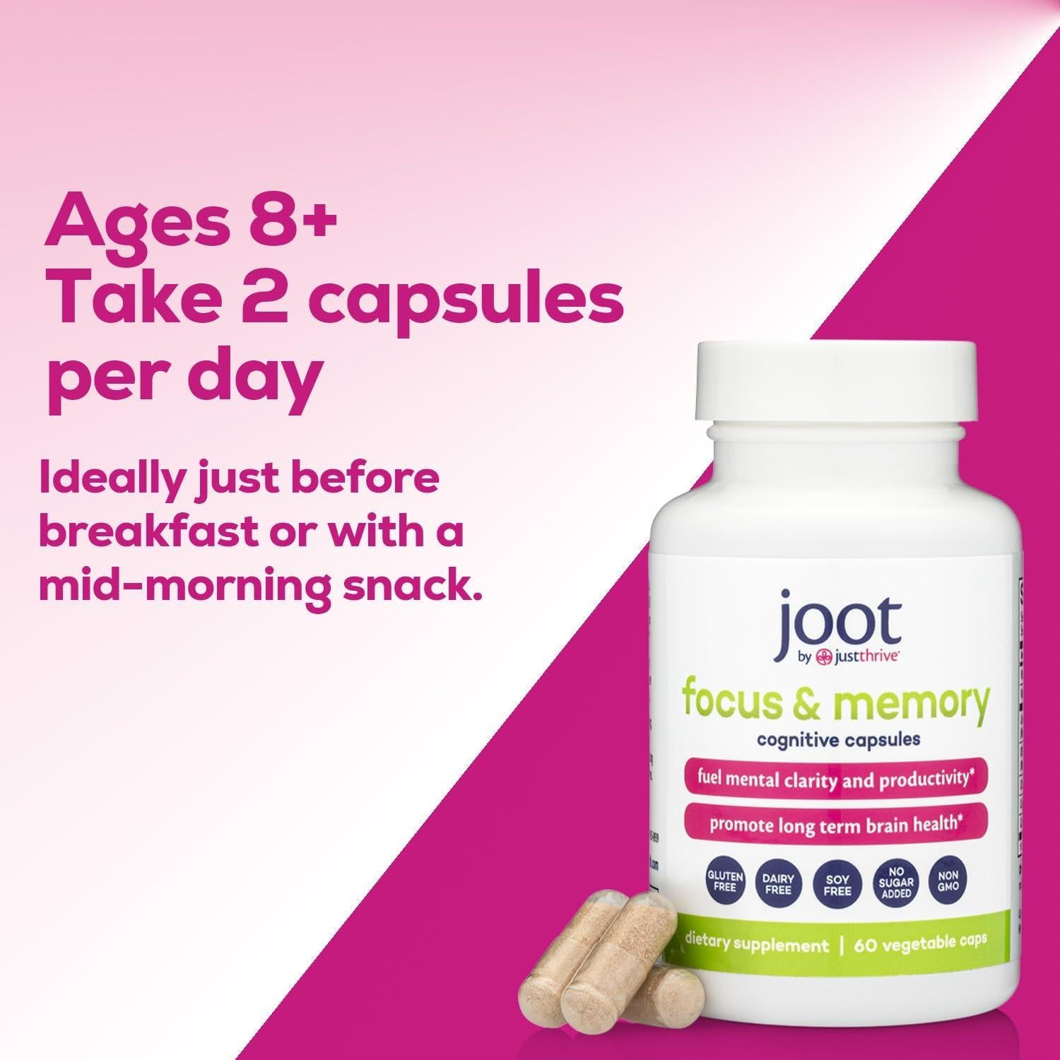 Just Thrive Suplemento Nootrópico 60 Cápsulas - Memoria y Enfoque