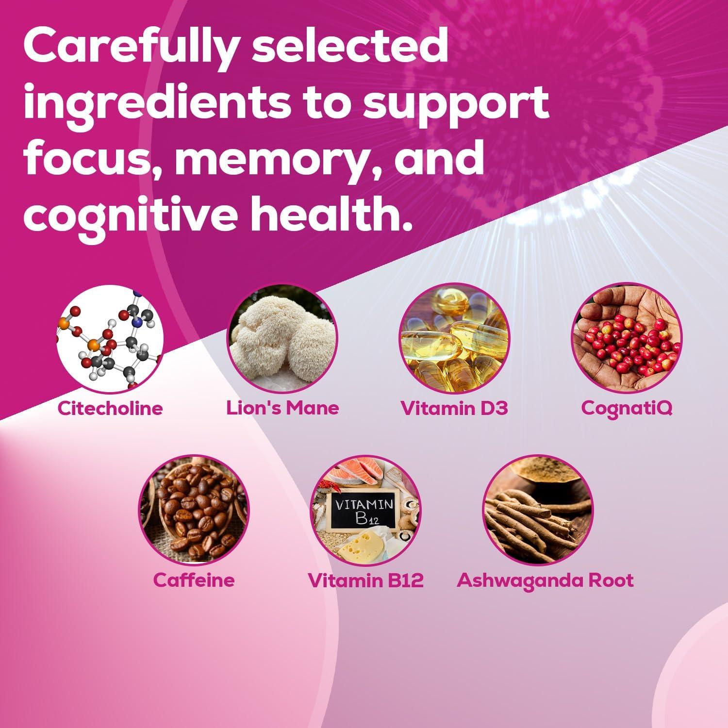 Just Thrive Suplemento Nootrópico 60 Cápsulas - Memoria y Enfoque