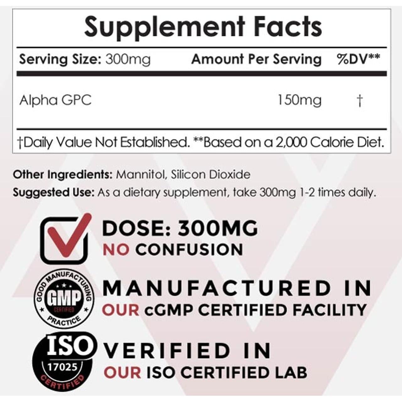 Alpha GPC Nootropics Depot 60g - Suplemento Cognitivo
