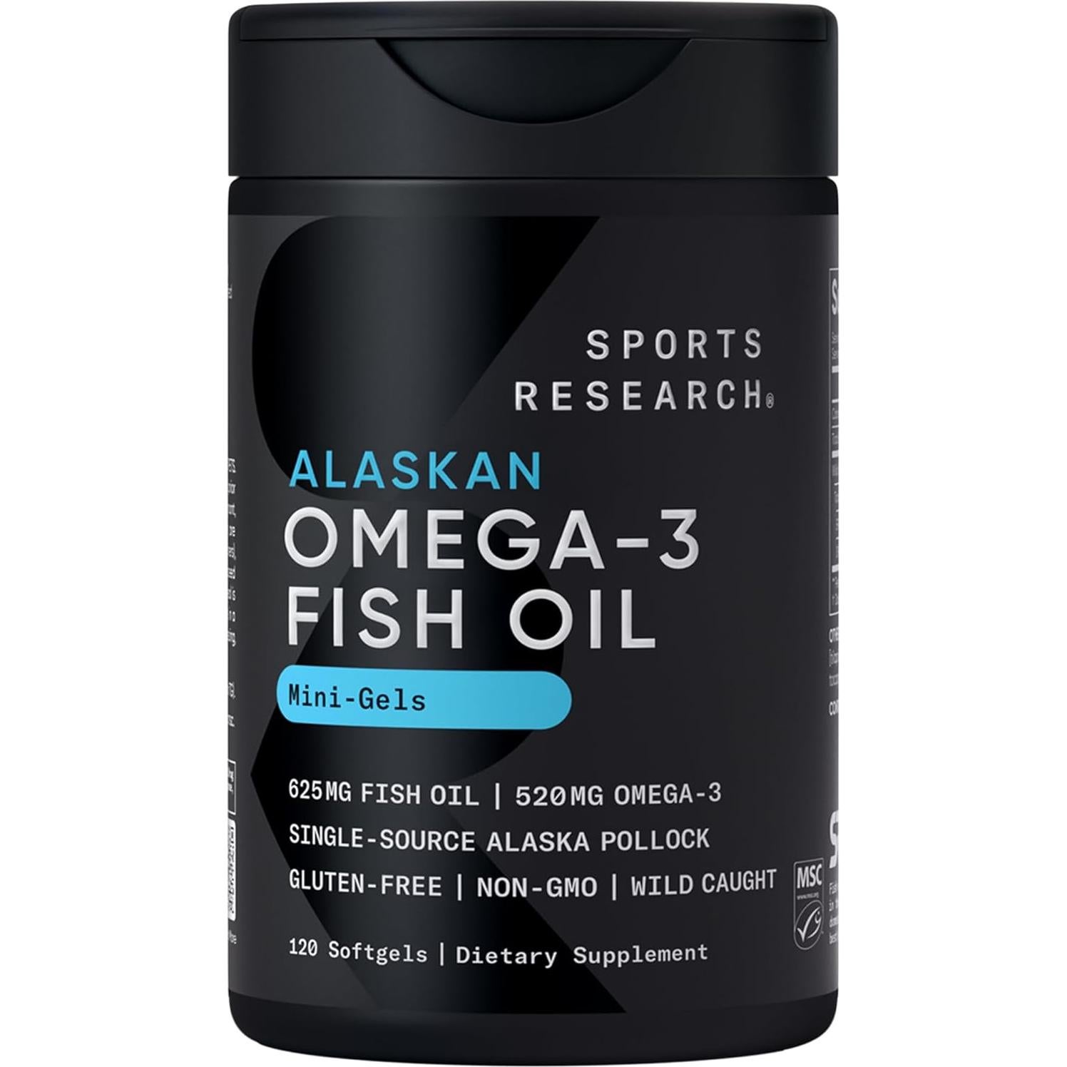 Multivitaminas Sports Research Alpha GPC Omega-3 Magnesio 2000mg