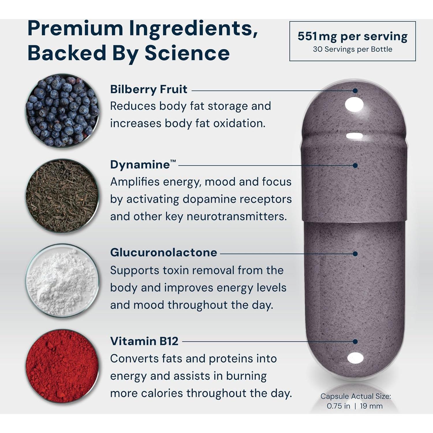 Suplemento Quemador de Grasa HPN M(6) - 60 Cápsulas Veganas