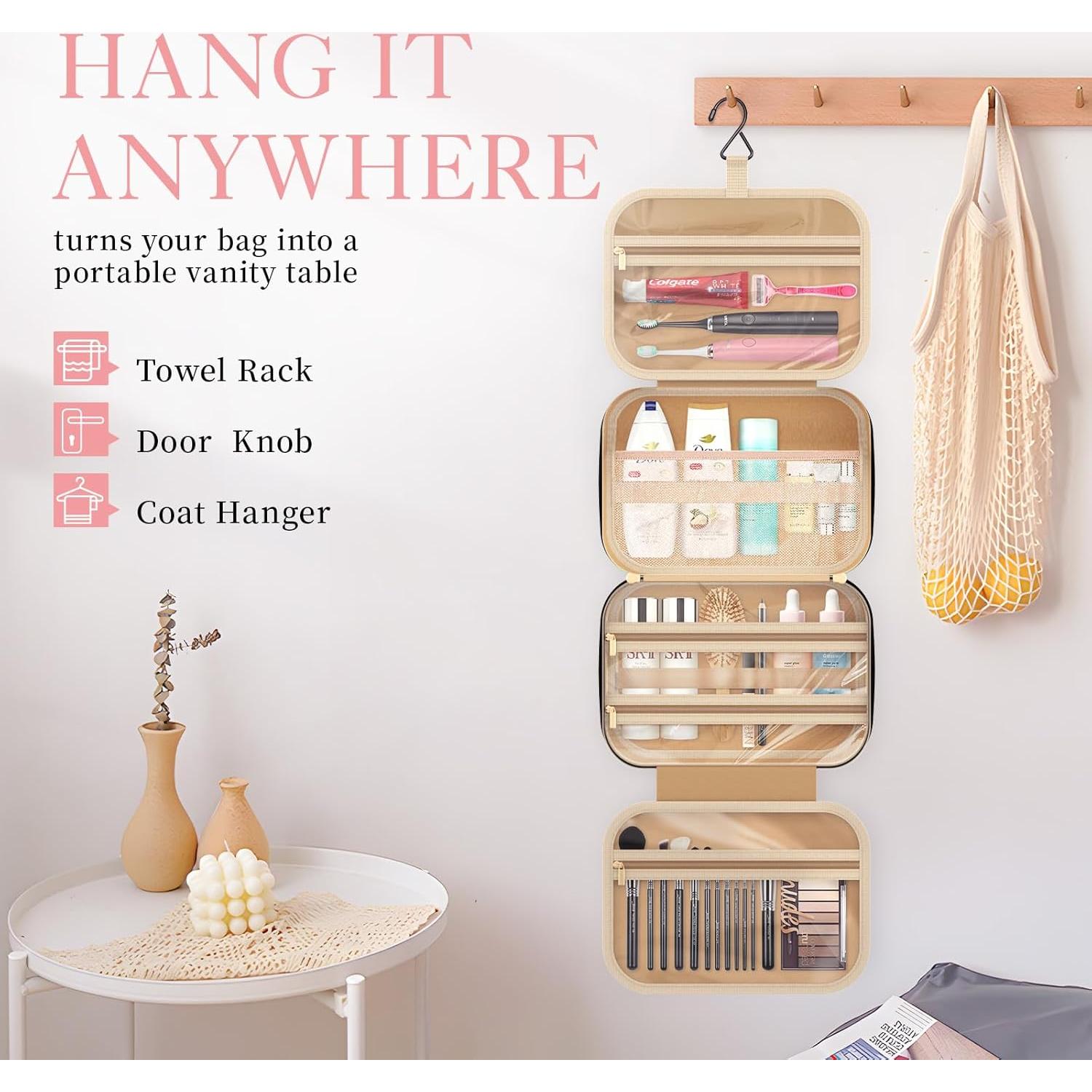 Bolsa de Aseo Colgante HOTOR Mediana Impermeable Negra