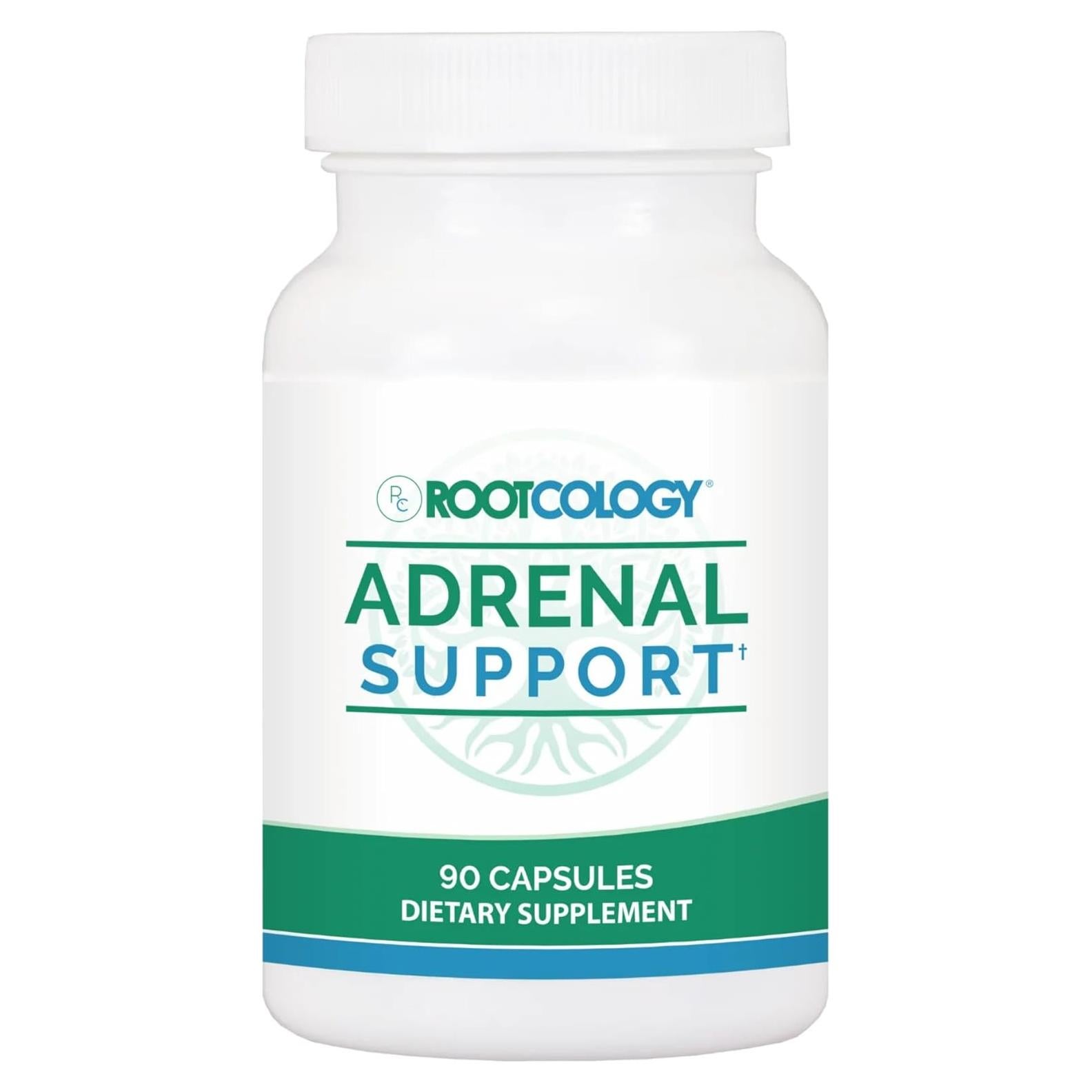 Rootcology Soporte Adrenal 90 Cápsulas | Fórmula Herbal con Vitamina B6