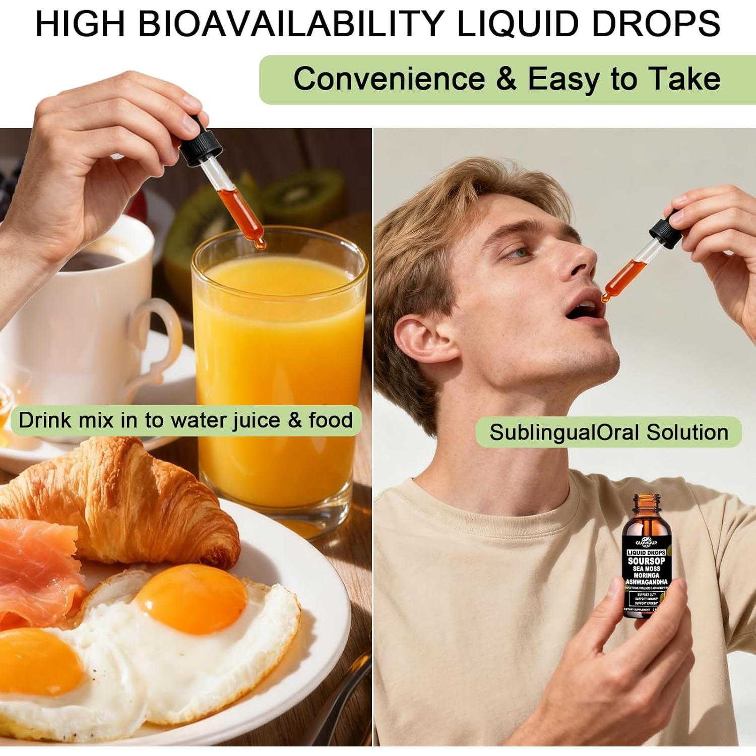 Gotas Amargas de Soursop GLOVVUUP 60 ml - Suplemento Orgánico