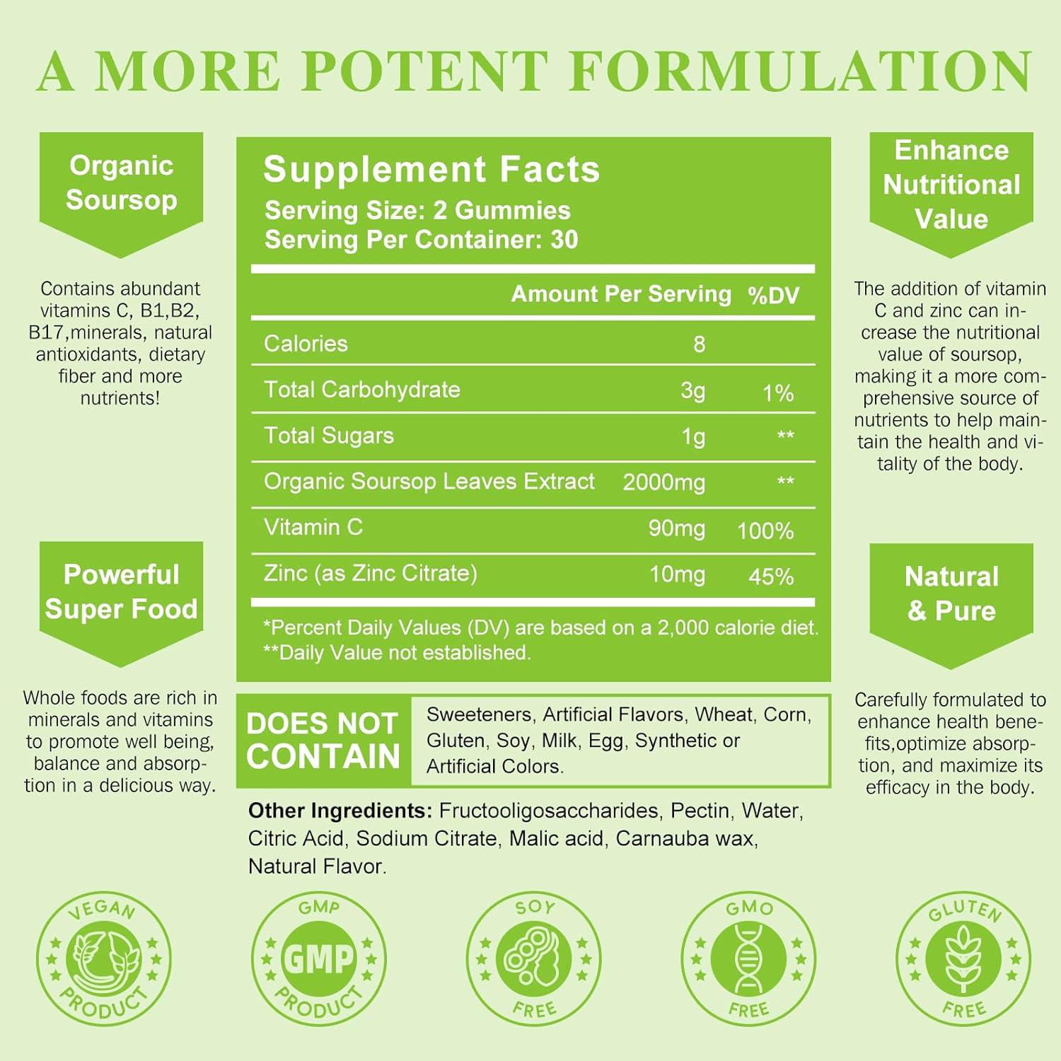 Gominolas de Graviola Lukaree - 120 G, Veganas y Sin Gluten
