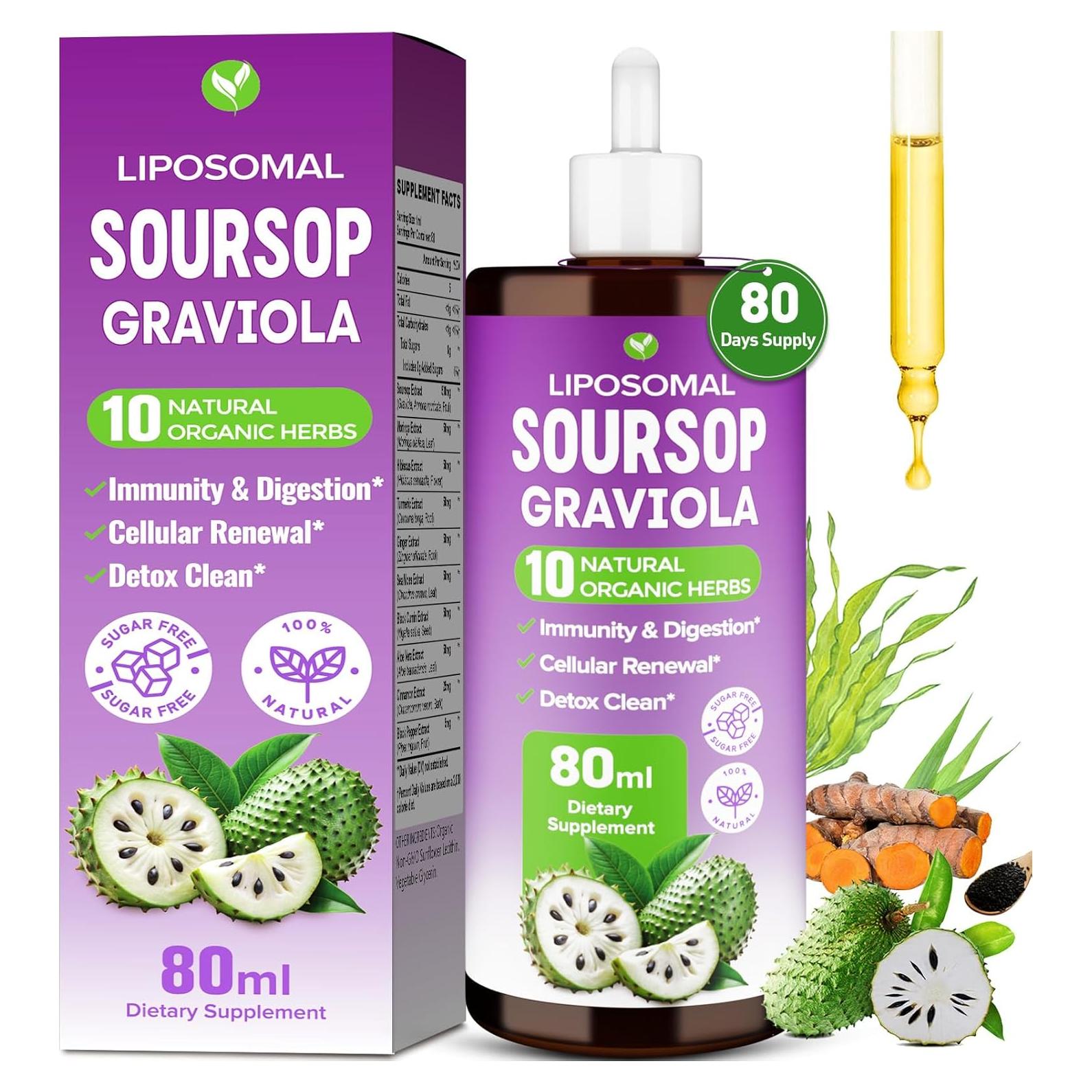 Líquido Amargo de Guanábana Mezqai 80ml - Multivitaminas Naturales