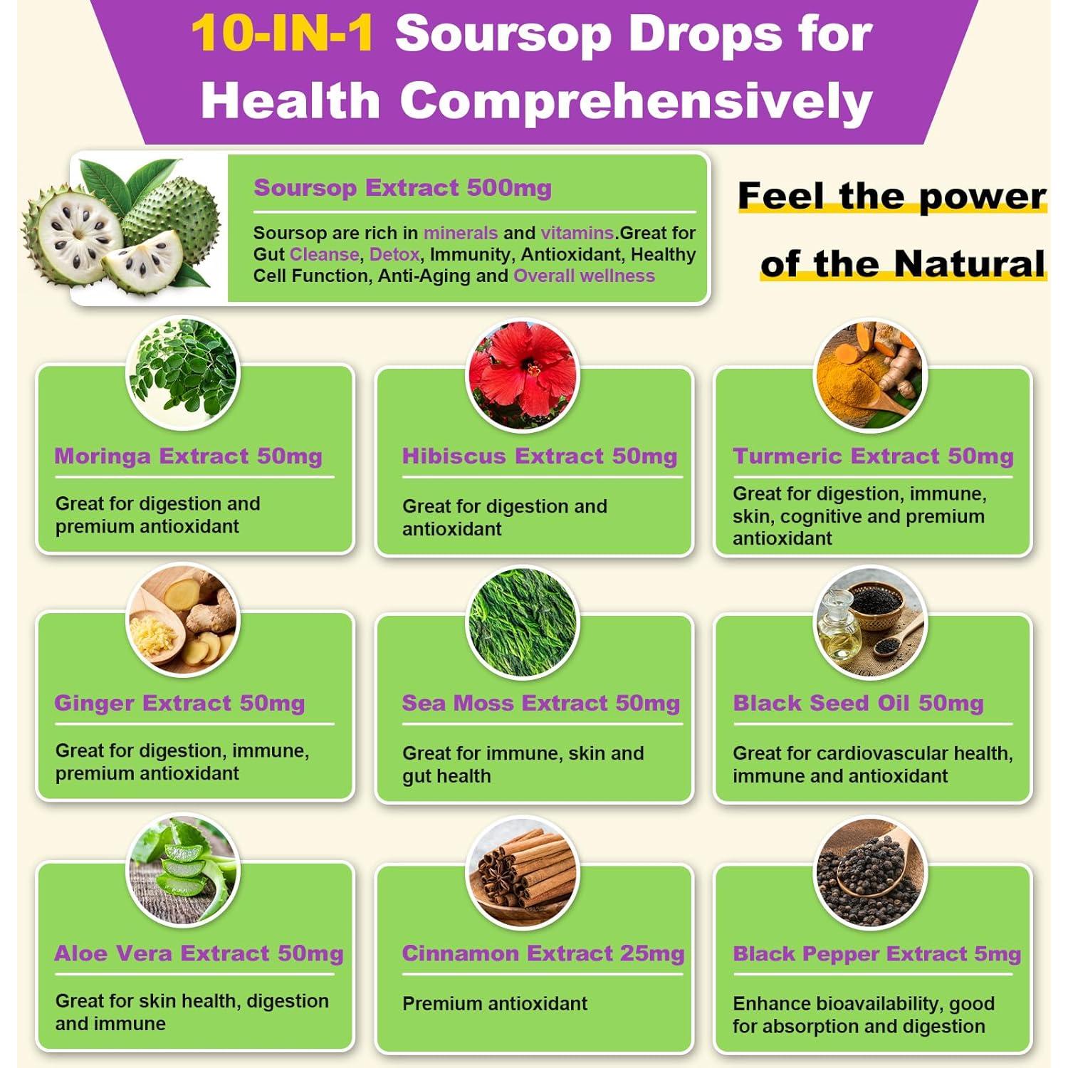 Líquido Amargo de Guanábana Mezqai 80ml - Multivitaminas Naturales