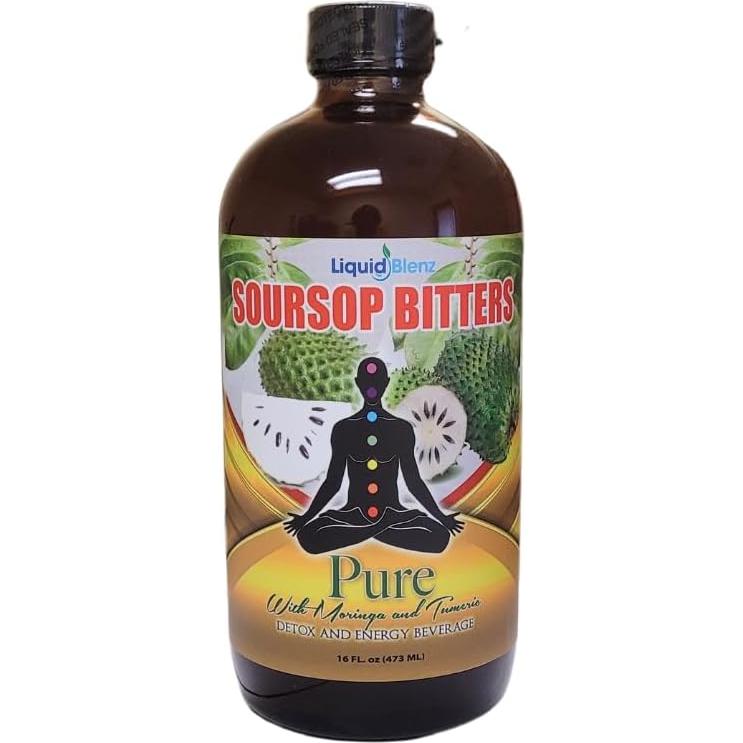Bitter de Soursop Liquid Blenz 473 ml con Moringa y Cúrcuma