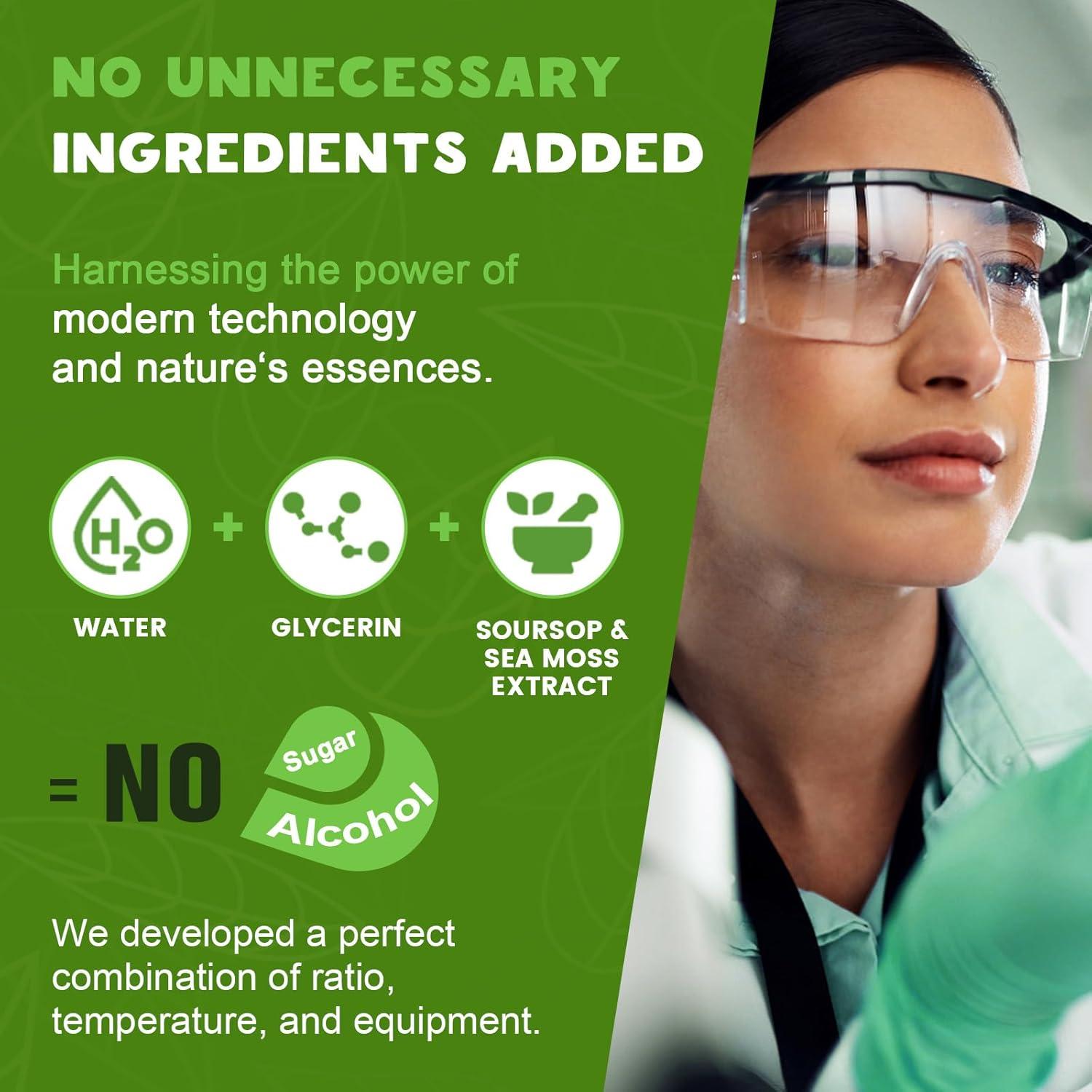 Gotas Líquidas de Graviola y Musgo Marino LUCNVEM 118 ml