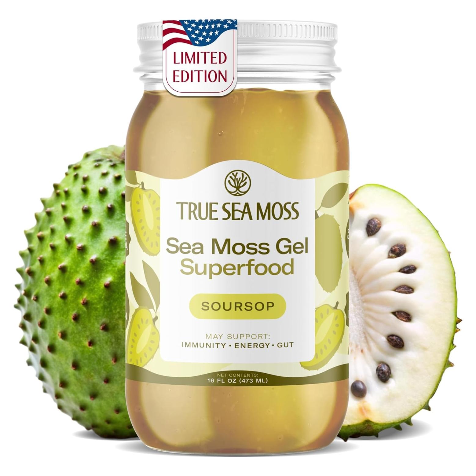 Gel de Musgo Marino TrueSeaMoss Guanábana 473ml - Natural