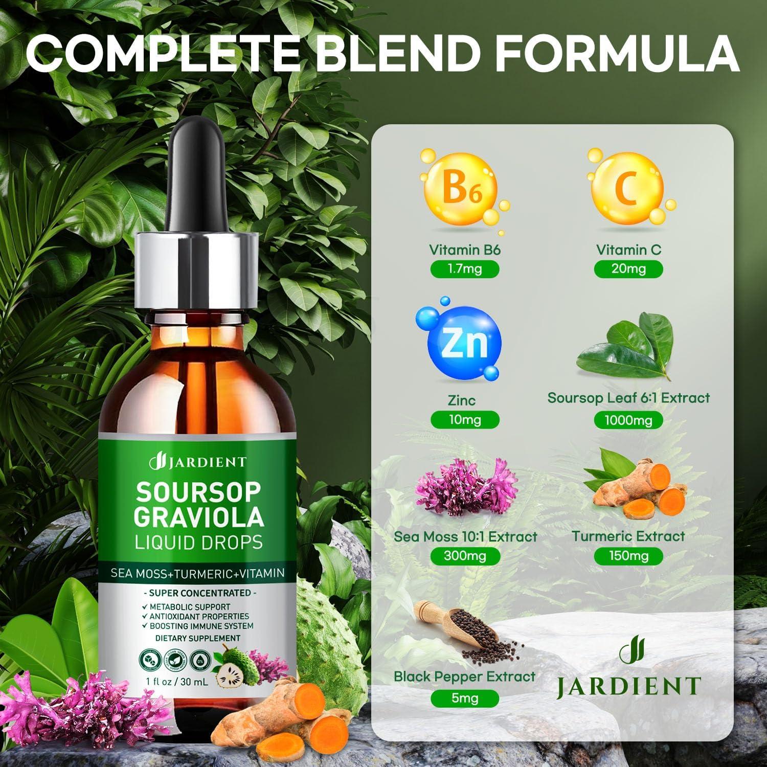 Gotas Líquidas de Amargo de Guanábana Jardient 2x30ml