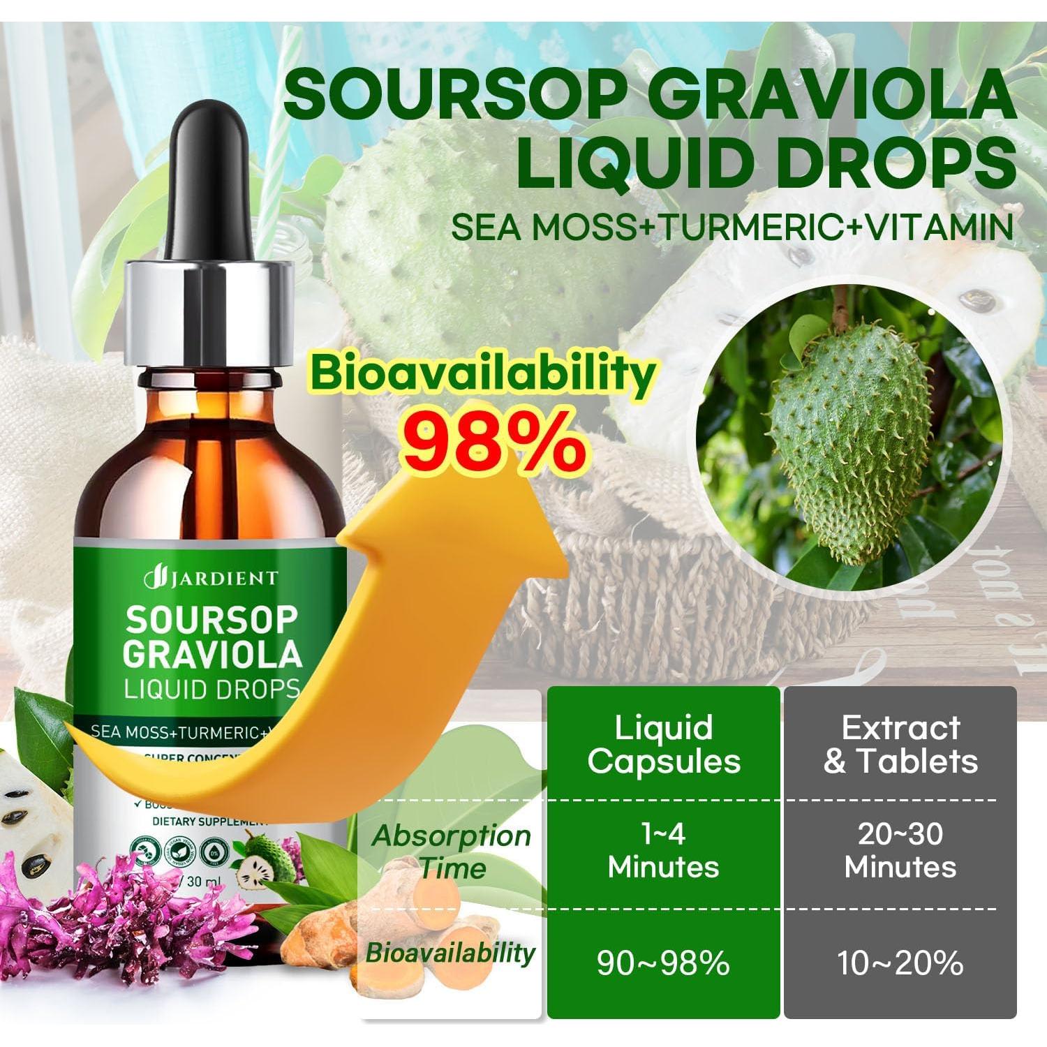 Gotas Líquidas de Amargo de Guanábana Jardient 2x30ml