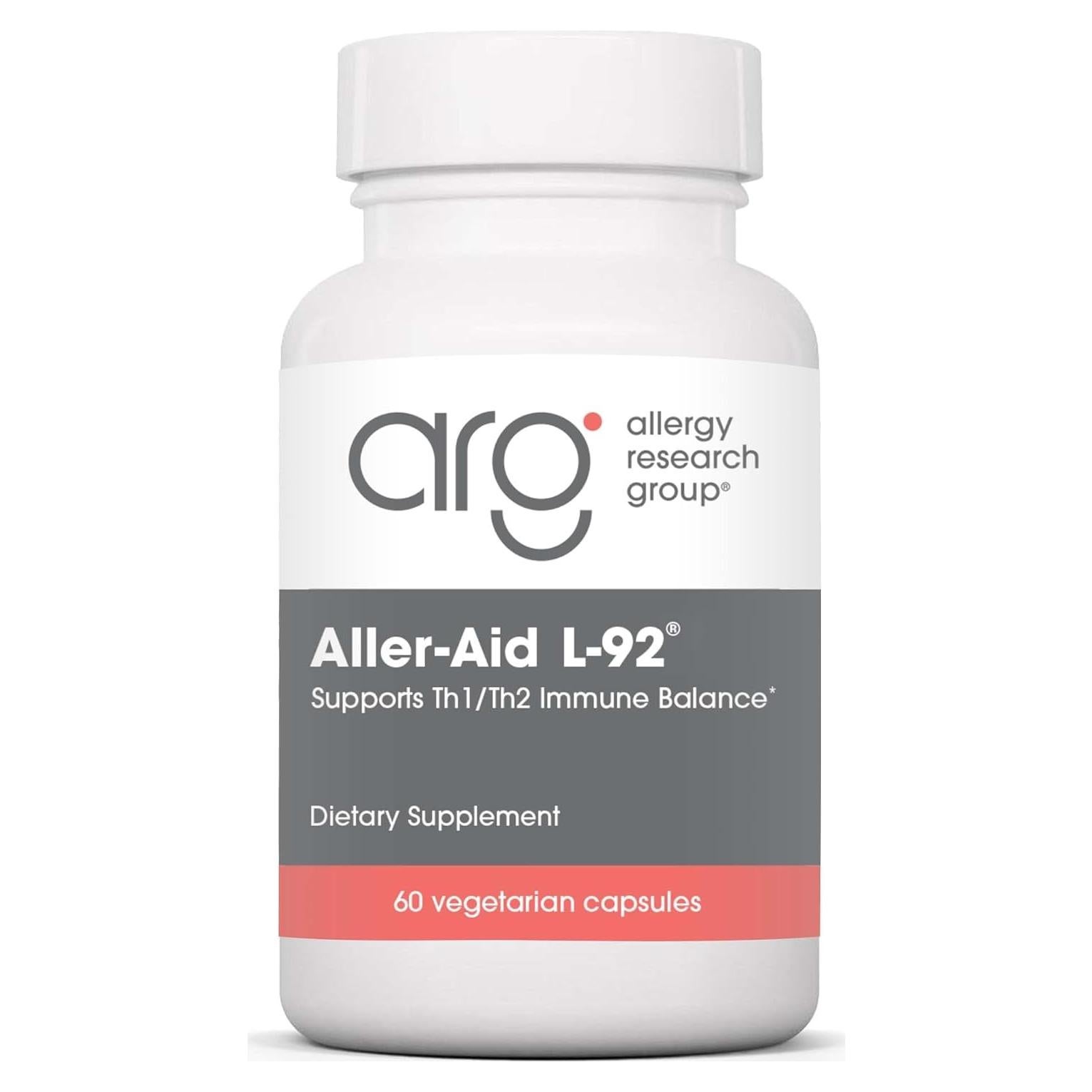 Suplemento Aller-Aid L92 Allergy Research Group - 60 Cápsulas