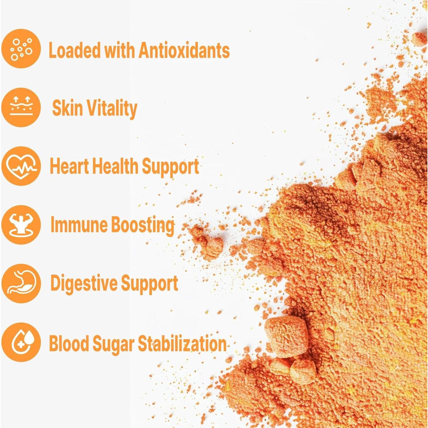 Polvo de Jugo de Baya Goji Orgánico Unleash'd 450 g - Antioxidantes