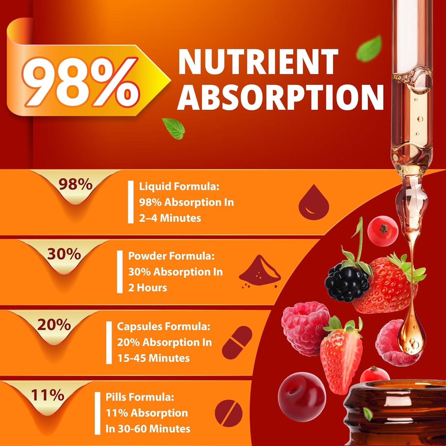 Extracto de Arándano Líquido Tenmido 30ml - Vegano, 7 Ingredientes