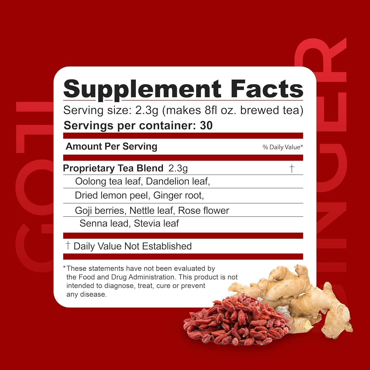 Té Herbal Dr. Zisman Goji-Jengibre 30 Porciones 69.96g