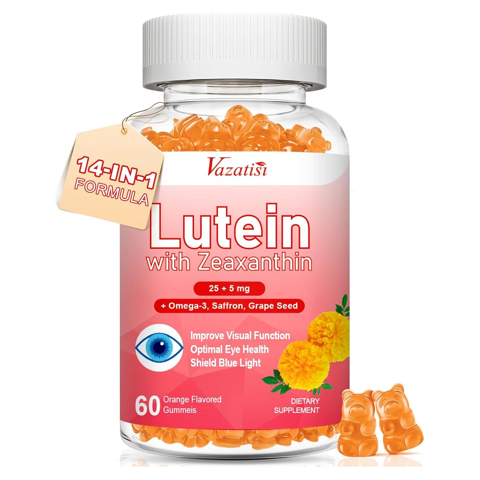 Gominolas de Luteína y Zeaxantina Vazatisi 60 Unidades Sabor Naranja