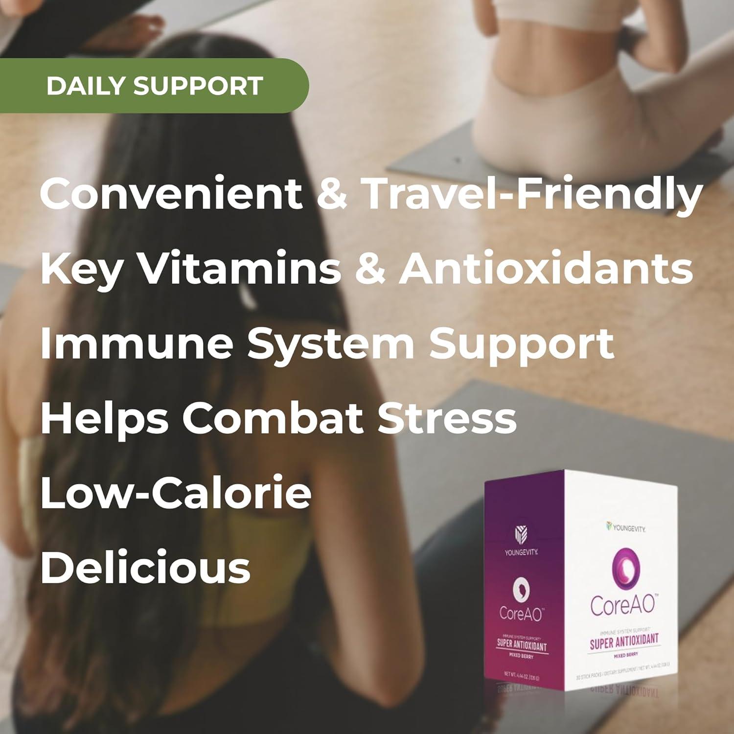 Suplemento Antioxidante Youngevity CoreAO Stiks 30 Porciones