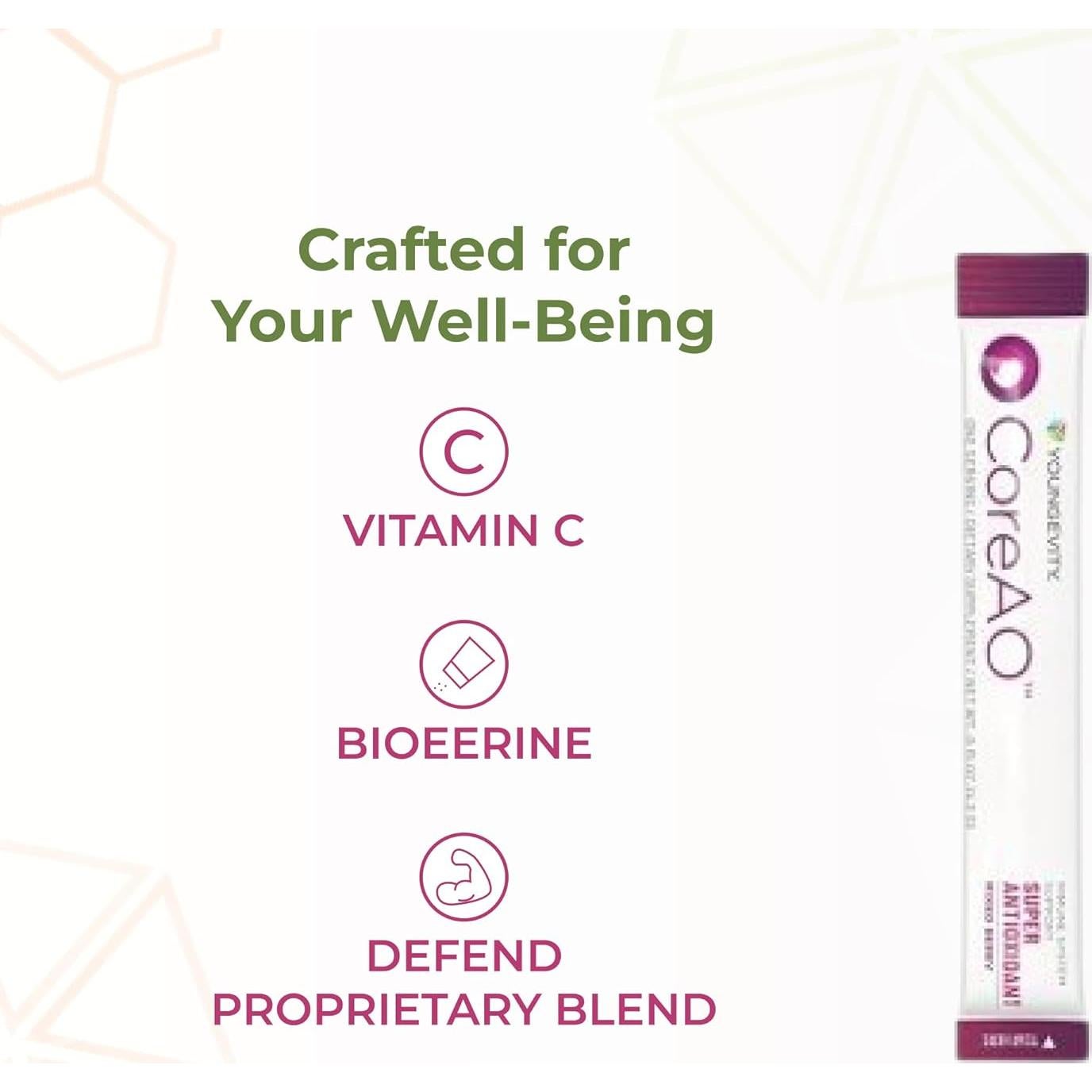 Suplemento Antioxidante Youngevity CoreAO Stiks 30 Porciones