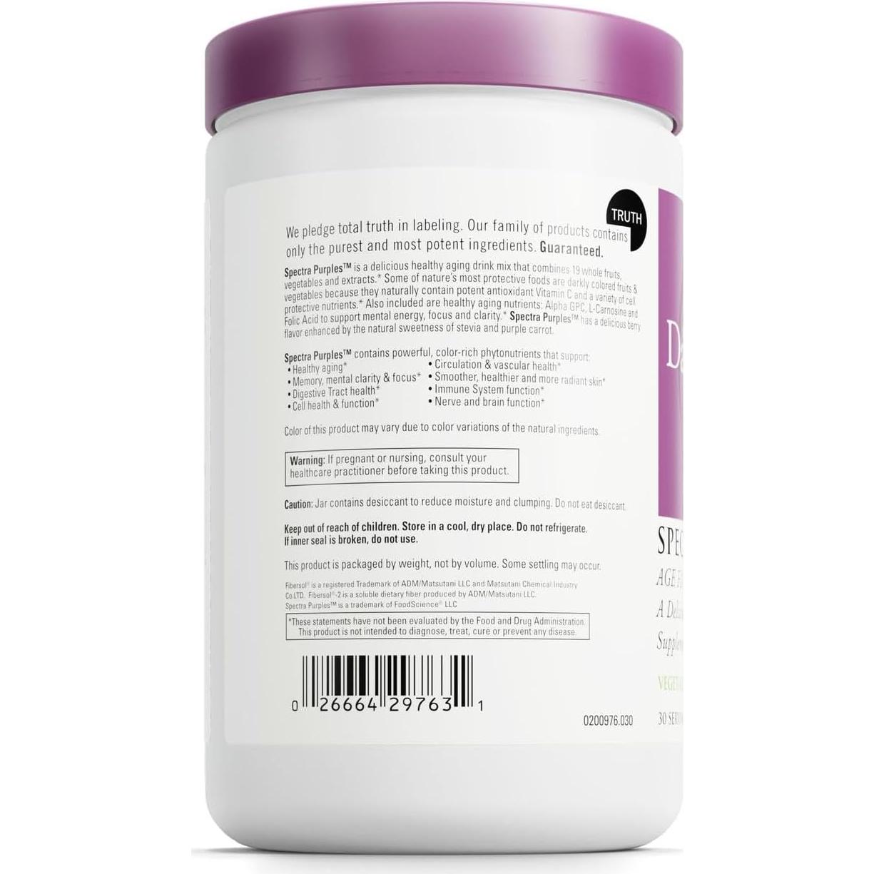 Suplemento en Polvo DAVINCI Labs Spectra Purples 328.5 g
