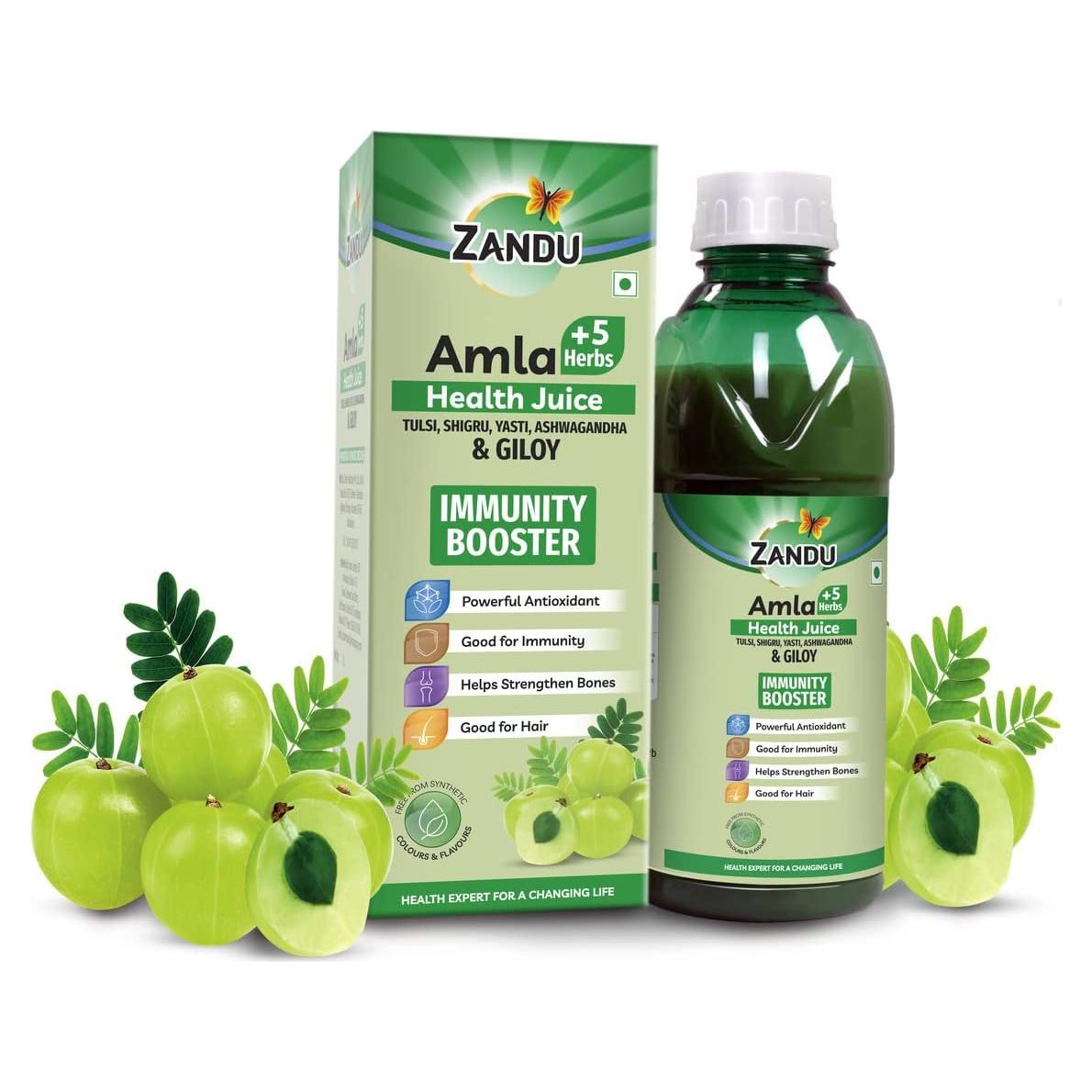 Zandu Jugo Puro de Amla 1L | Bebida Natural Vitamina C