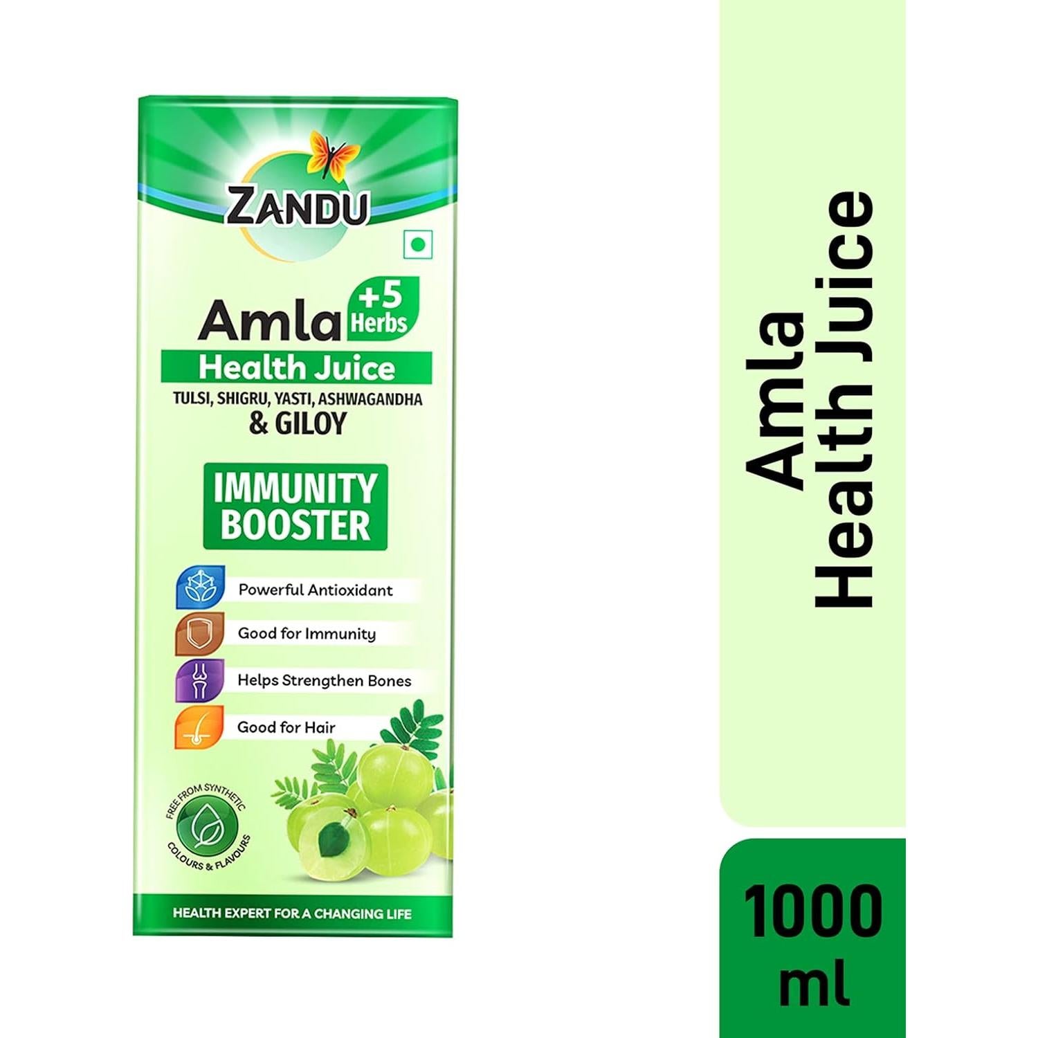 Zandu Jugo Puro de Amla 1L | Bebida Natural Vitamina C