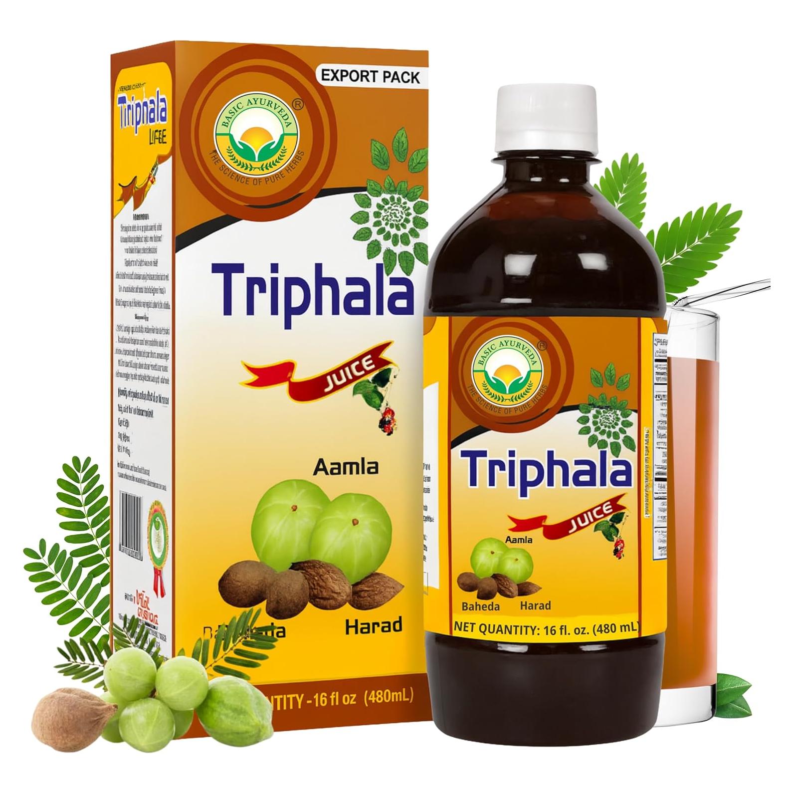 Jugo Triphala Basic Ayurveda 480ml | Amla, Haritaki, Bibhitaki