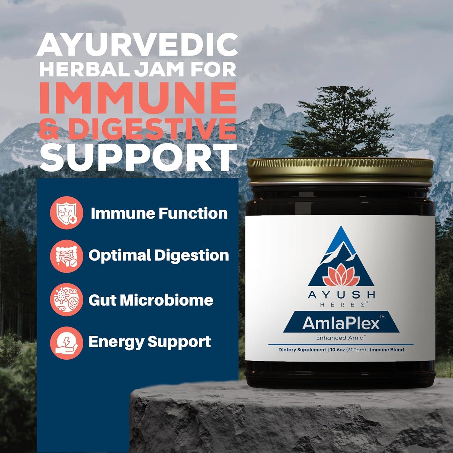 Mermelada Ayurvédica Ayush Herbs AmlaPlex 300g - Soporte Inmunológico