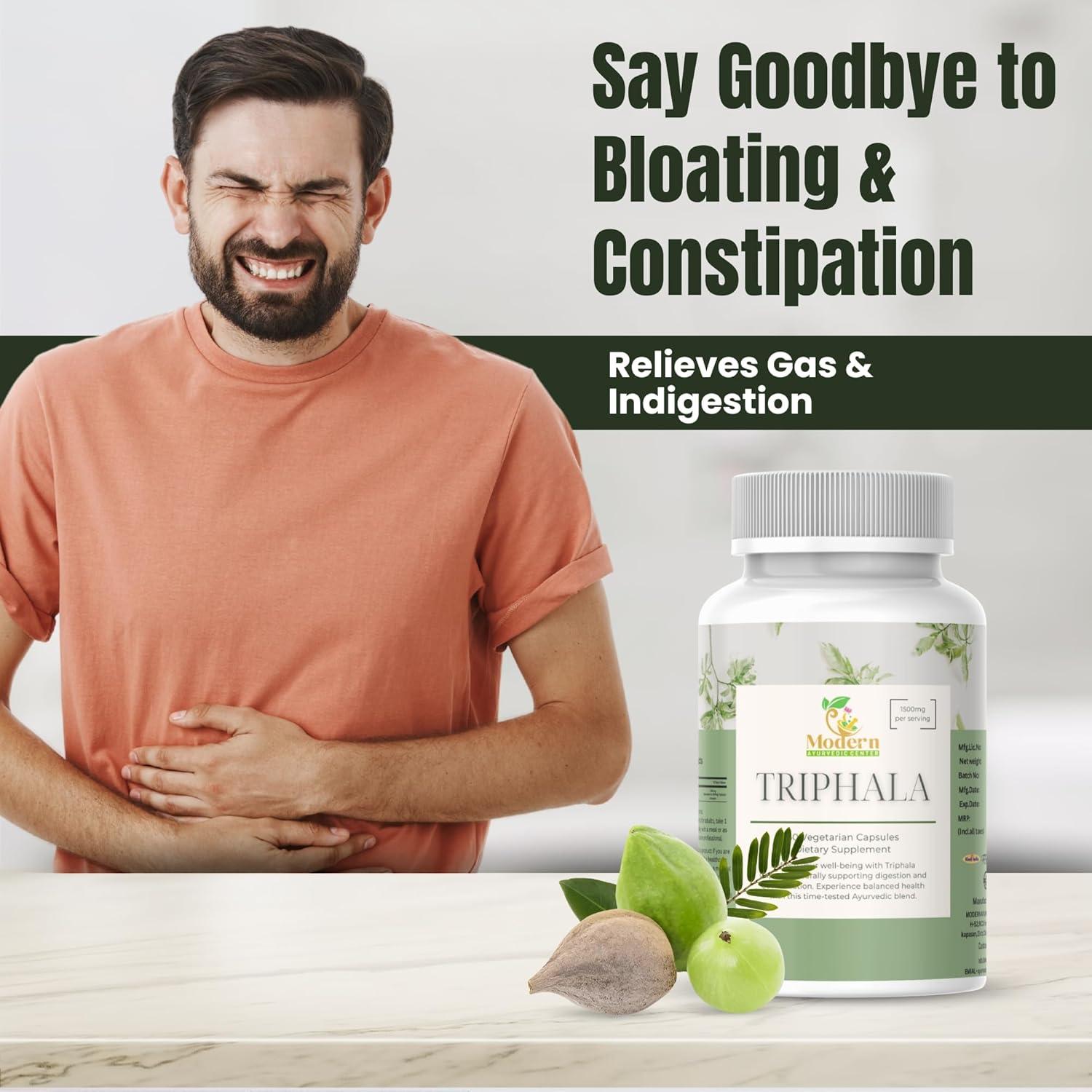 Cápsulas de Triphala 120 - Centro Ayurvédico - Soporte Digestivo