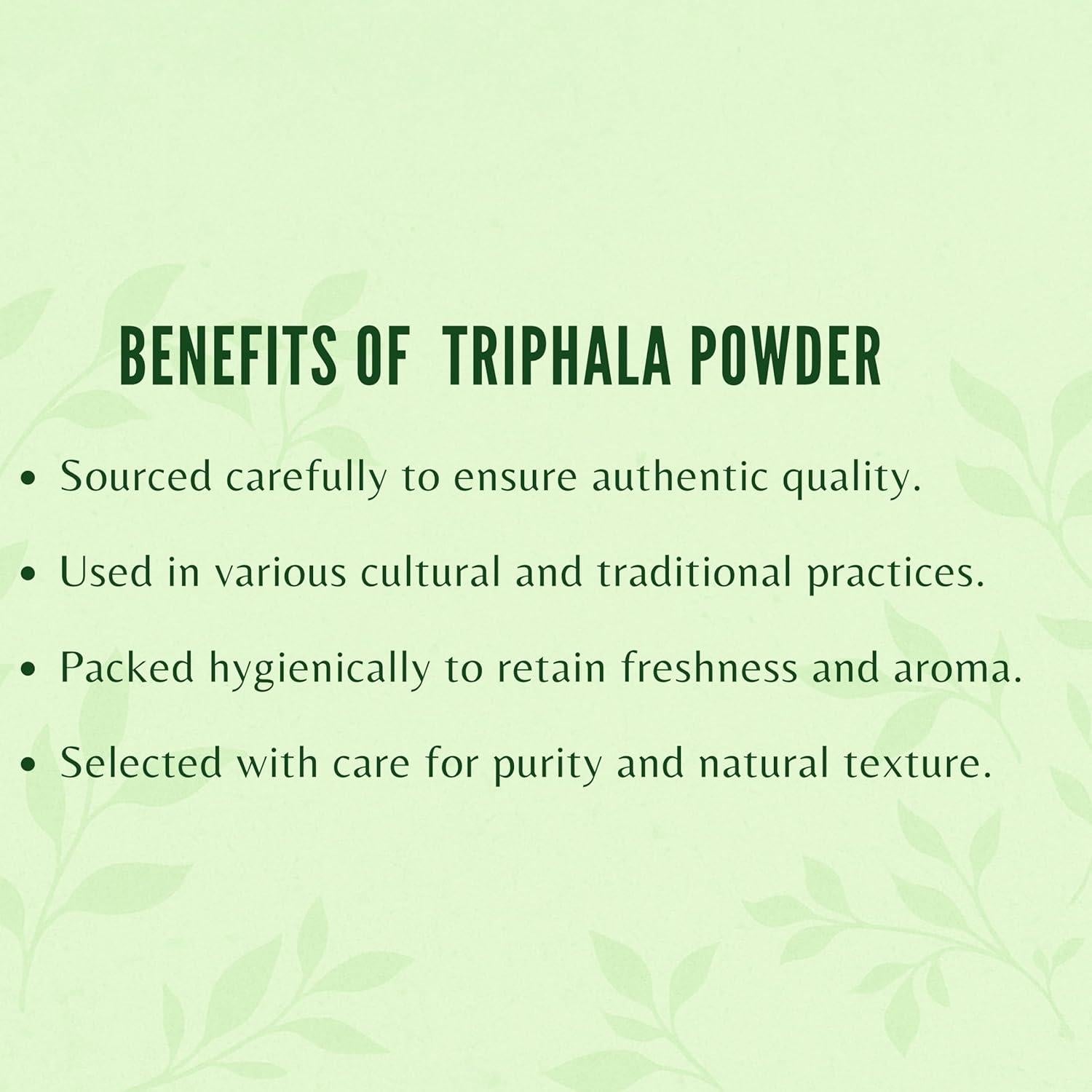 Polvo de Triphala 100 g - AYURVEDASHREE - Amla, Haritaki, Bibhitaki
