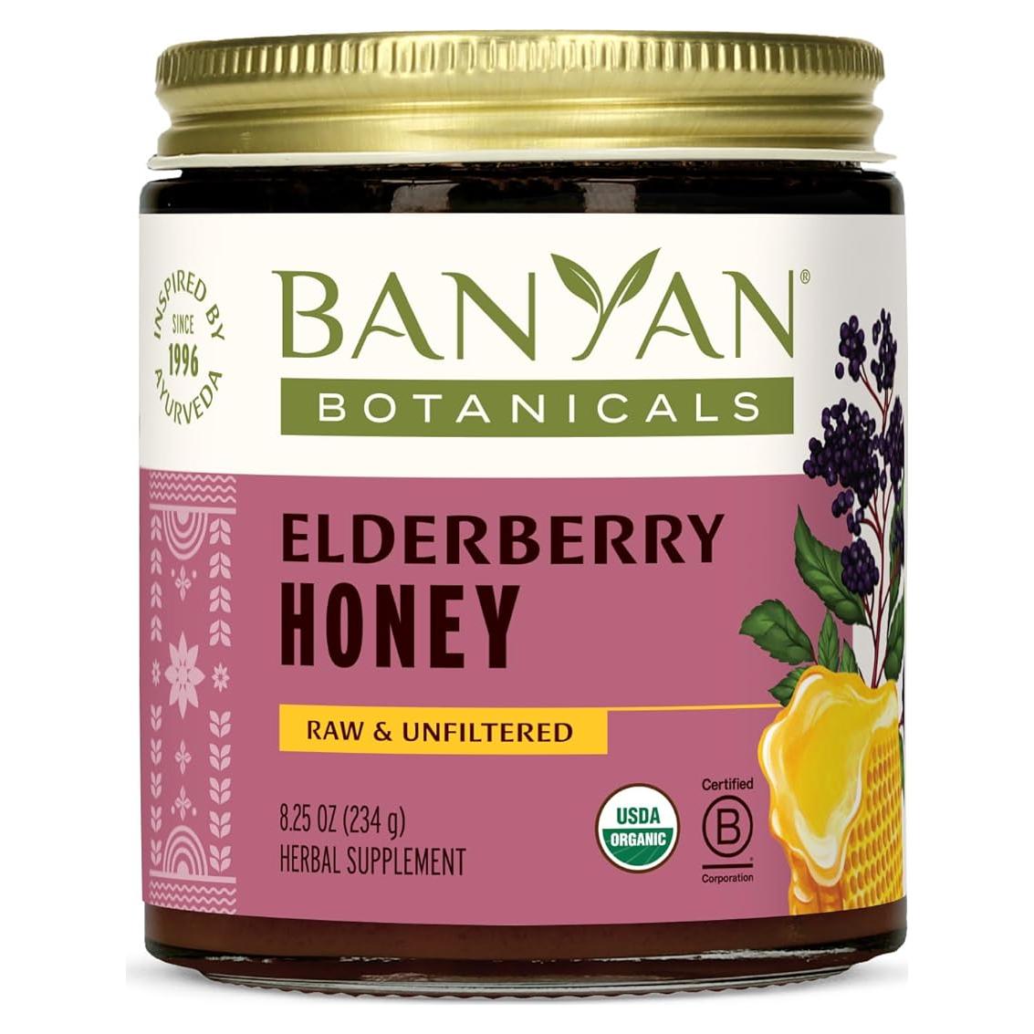 Miel de Saúco Orgánica Banyan Botanicals 234 g - Apoyo Inmunológico