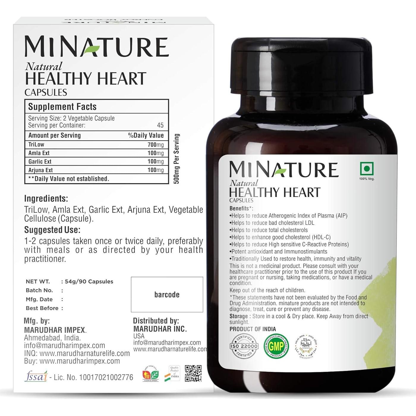 Cápsulas Vegetales Saludables Minature 1000mg - 90 Unidades