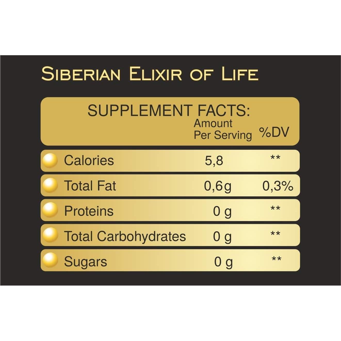 Elixir Siberiano de Vida 100ml - Propolis, Aceite de Cedro y Espino Marino