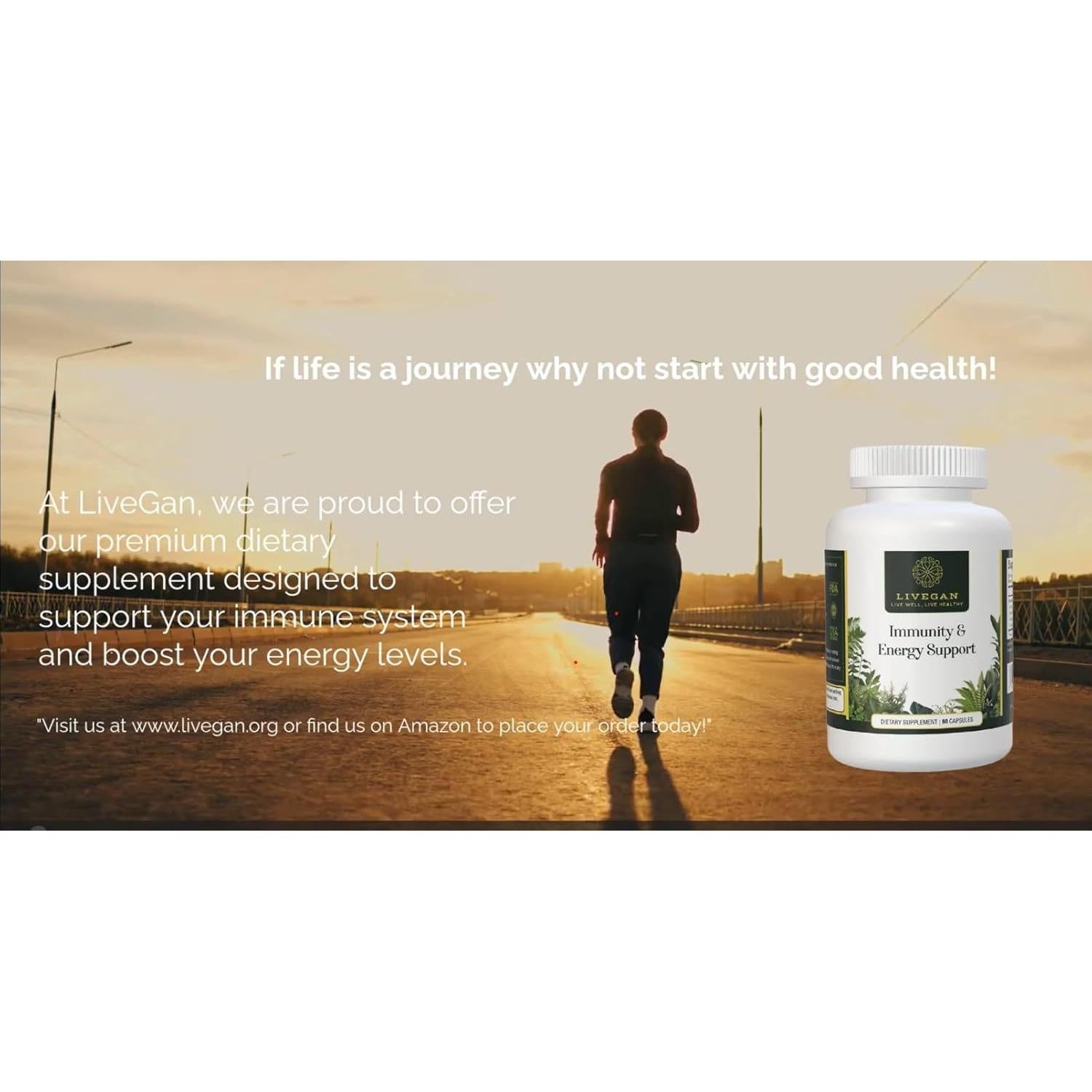 Suplemento Inmunidad y Energía LiveGan 85g - Natural