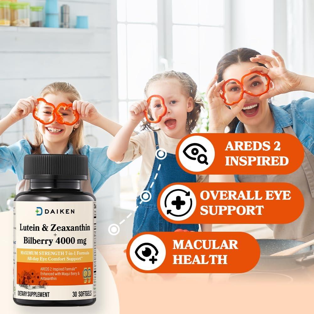 Suplemento de Luteína y Zeaxantina DAIKEN 30 Gelatinas Blandas