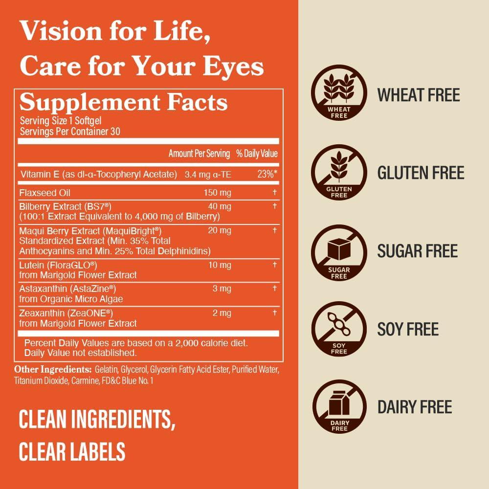 Suplemento de Luteína y Zeaxantina DAIKEN 30 Gelatinas Blandas