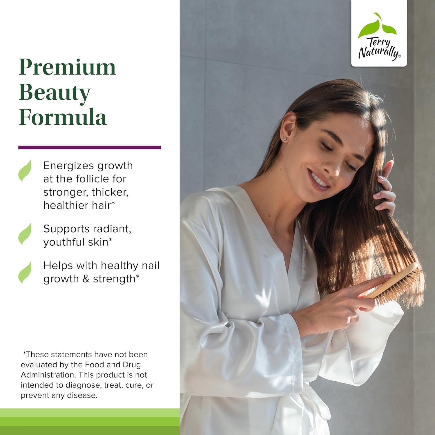 Suplemento Terry Naturally para Cabello, Piel y Uñas 60 Gelatinas