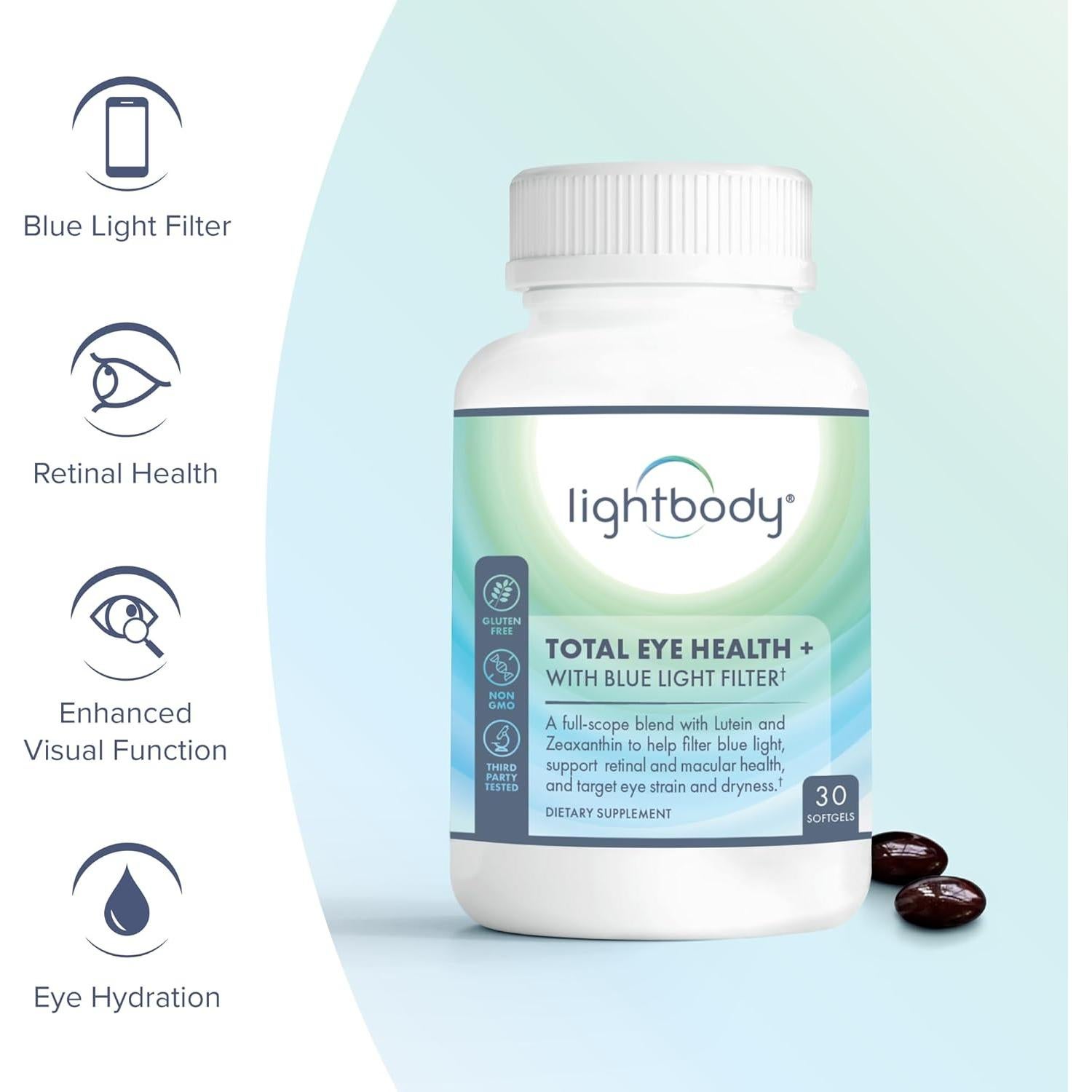 Suplemento Ocular Total Eye Health+ Lightbody 30 Gelatinas