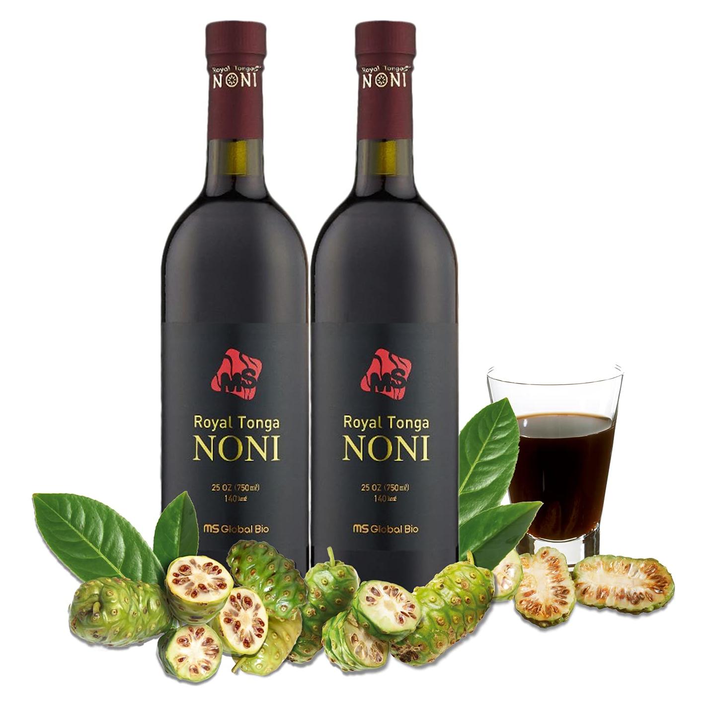 Jugo de Noni 100% Puro Royal Tonga - Paquete de 2 Botellas 739ml