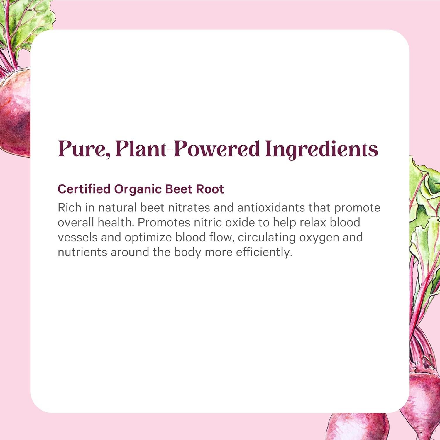 Polvo de Jugo de Remolacha Orgánico Pure Synergy 181 g - Suplemento Pre-Entrenamiento