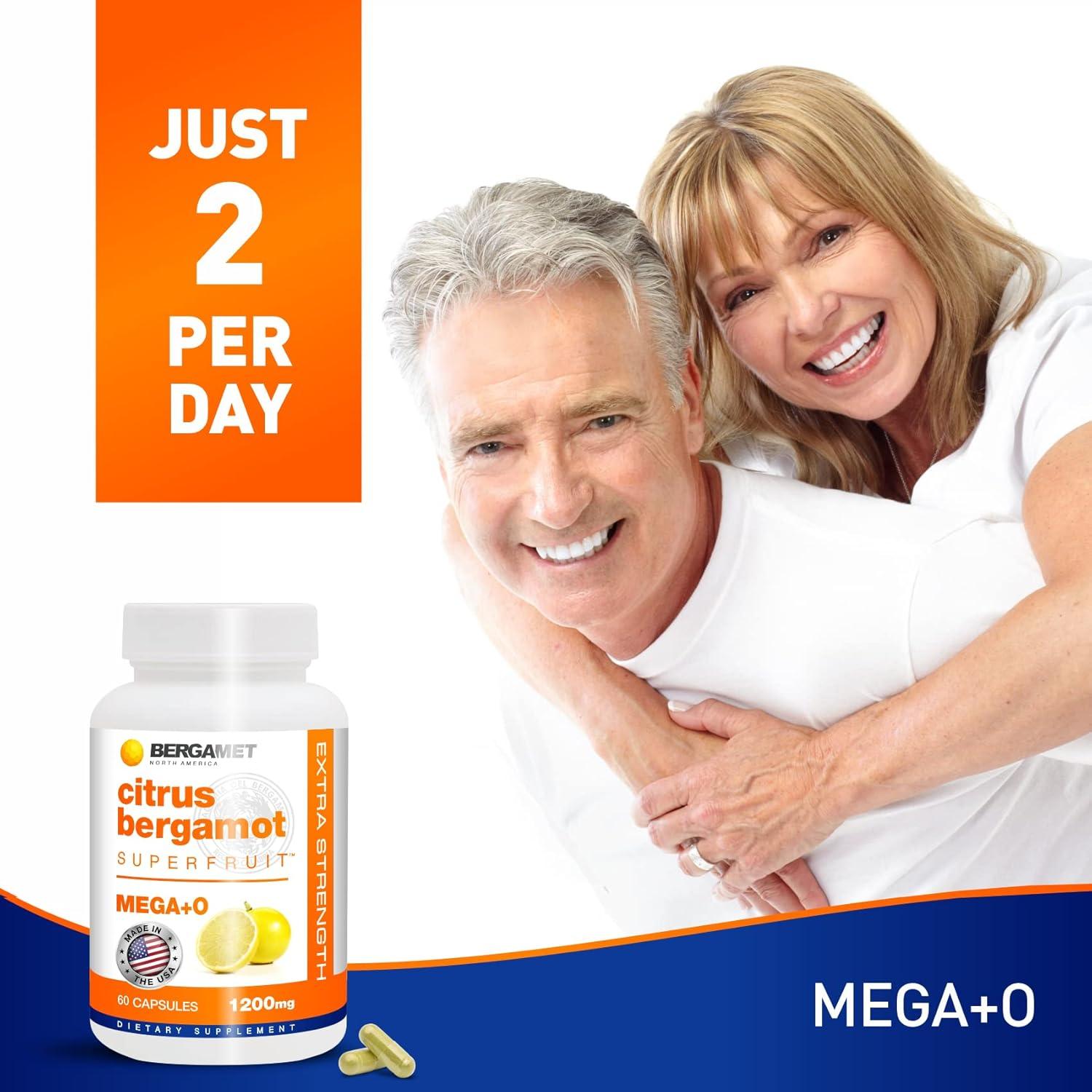 Suplemento de Bergamota BergaMet 1200mg 180 Cápsulas