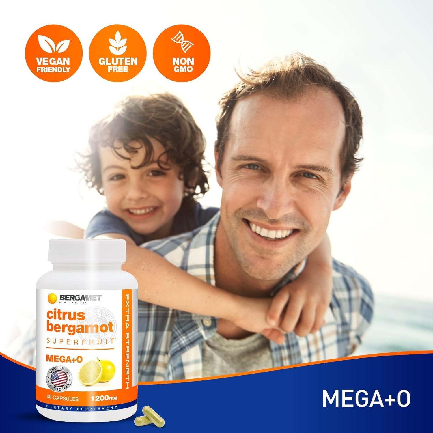 Suplemento de Bergamota BergaMet 1200mg 180 Cápsulas