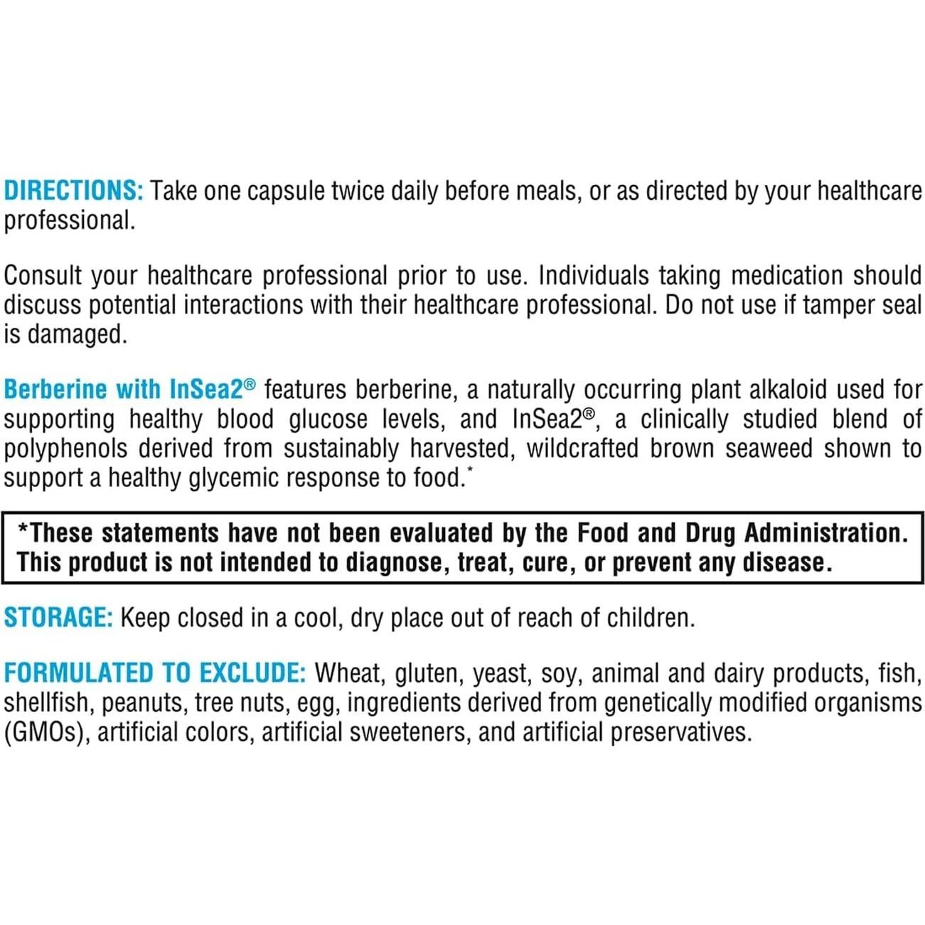 Suplemento de Berberina XYMOGEN 500mg - 60 Cápsulas Digestivas