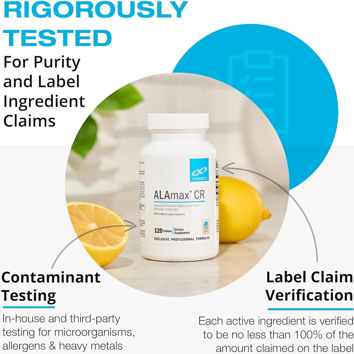 Suplemento de Berberina XYMOGEN 500mg - 60 Cápsulas Digestivas